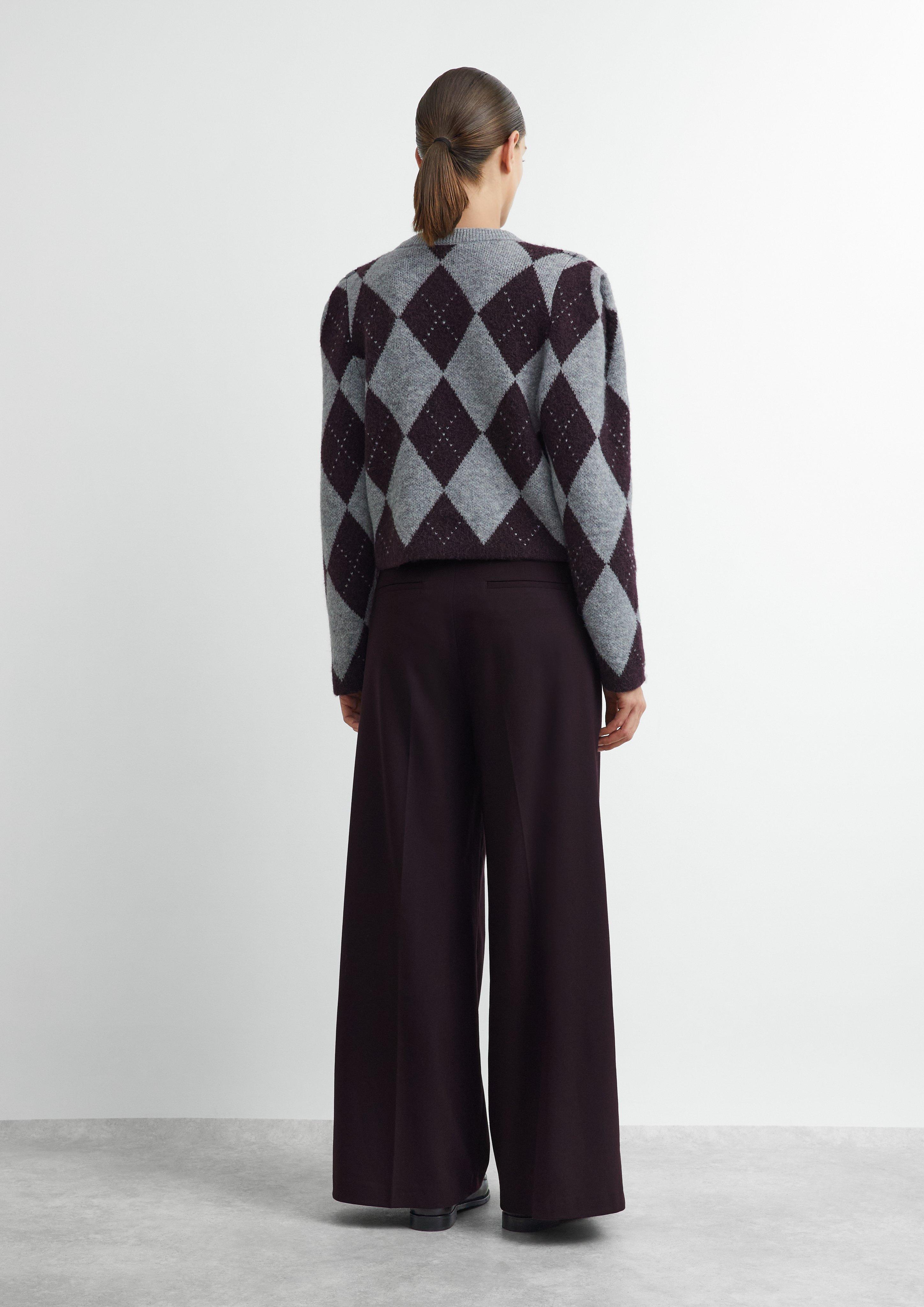 Women Trousers in purple by COMMA