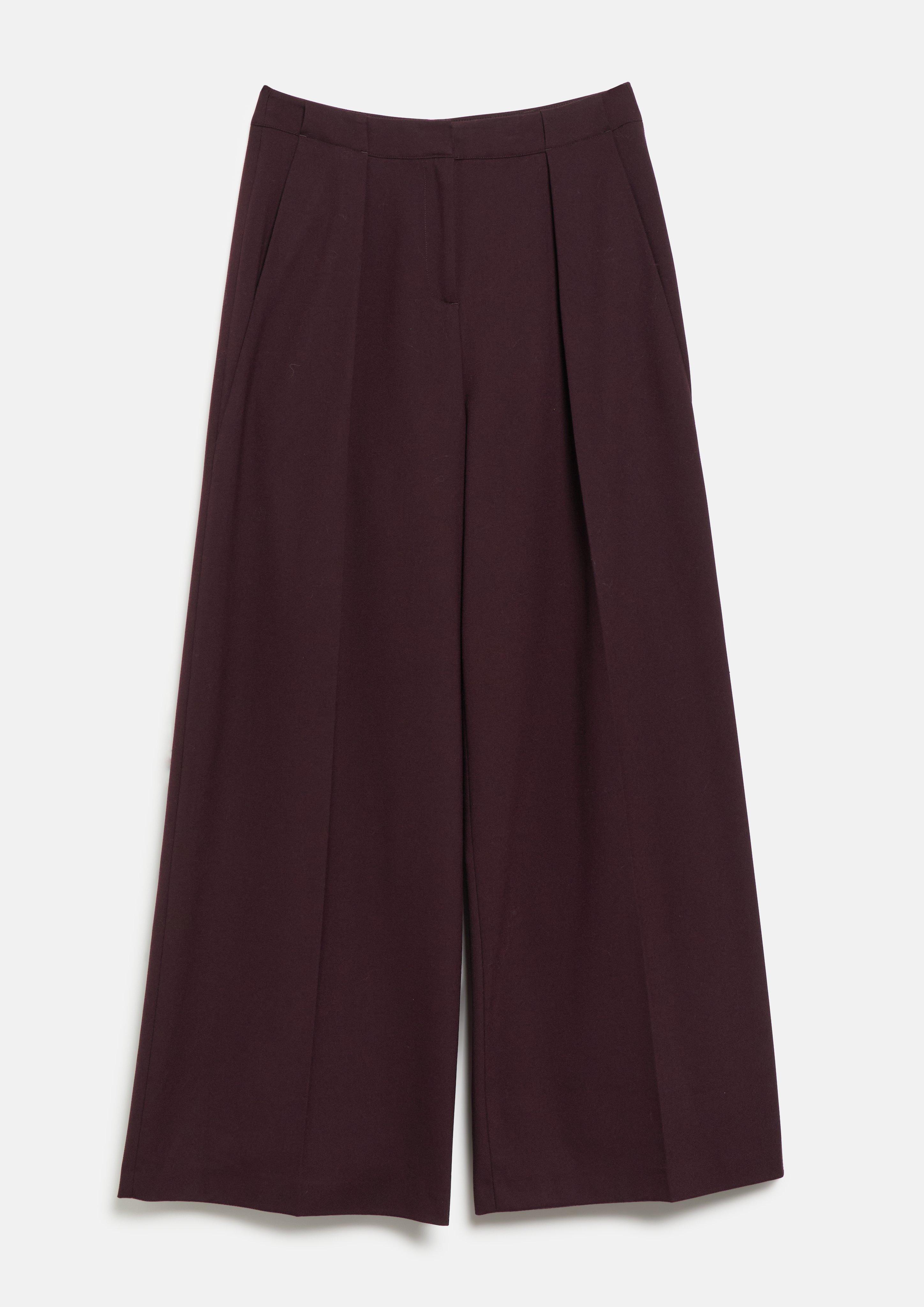 Women Trousers in purple by COMMA