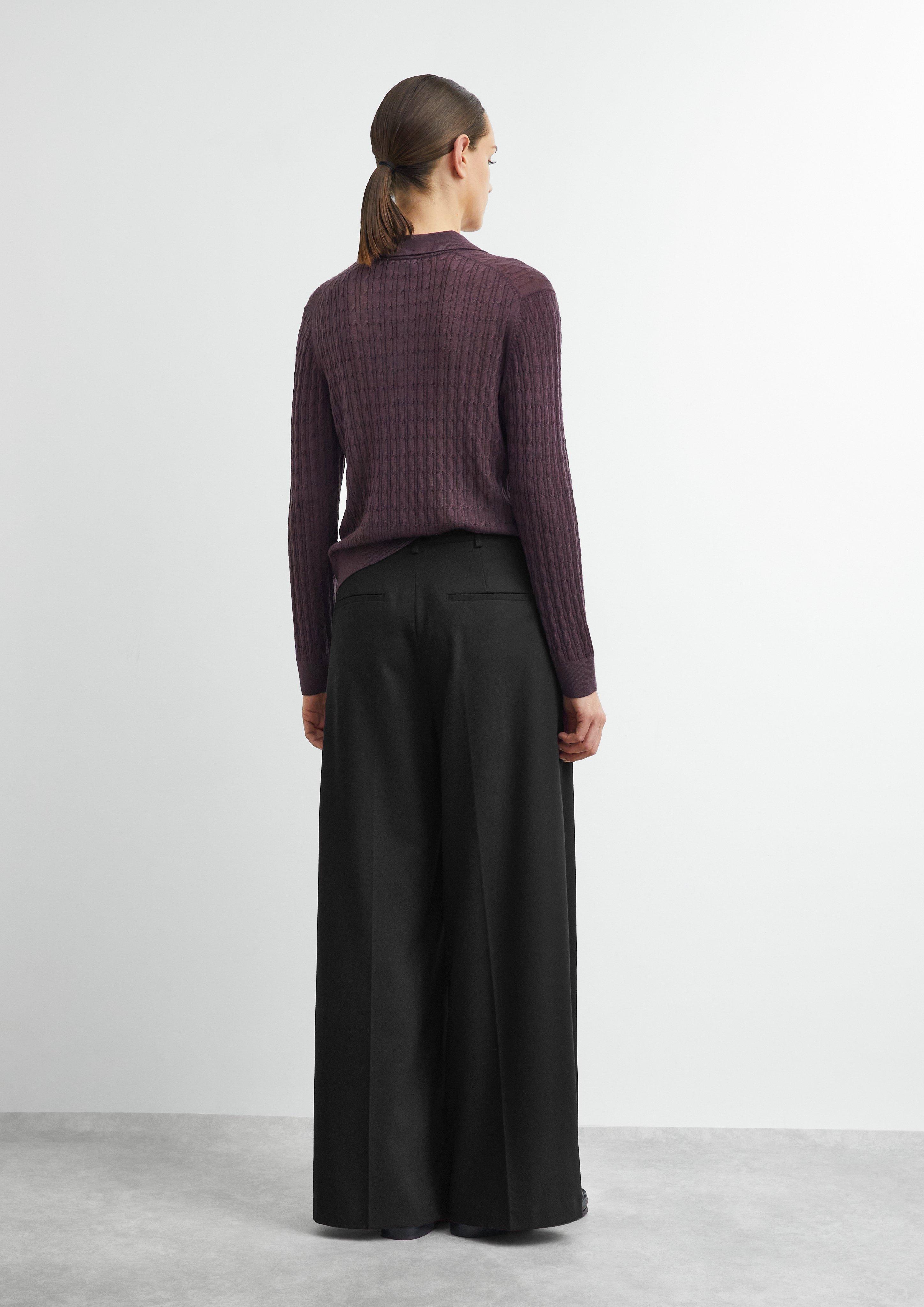 Women Trousers in black by COMMA