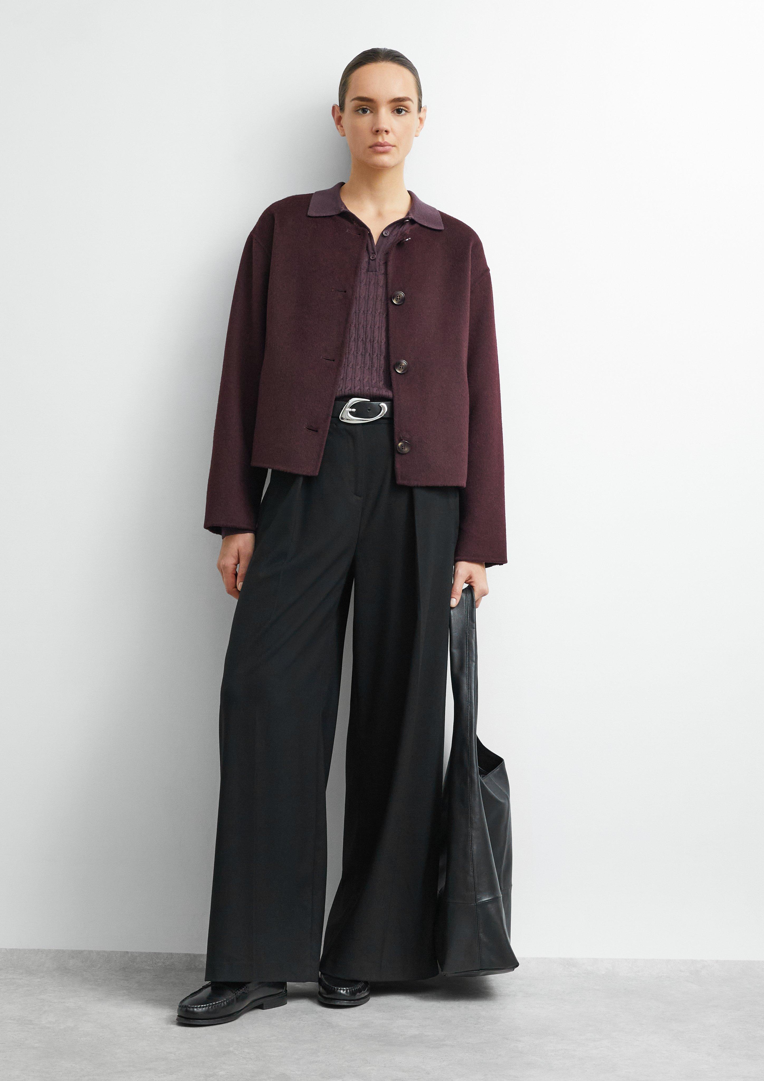 Women Trousers in black by COMMA