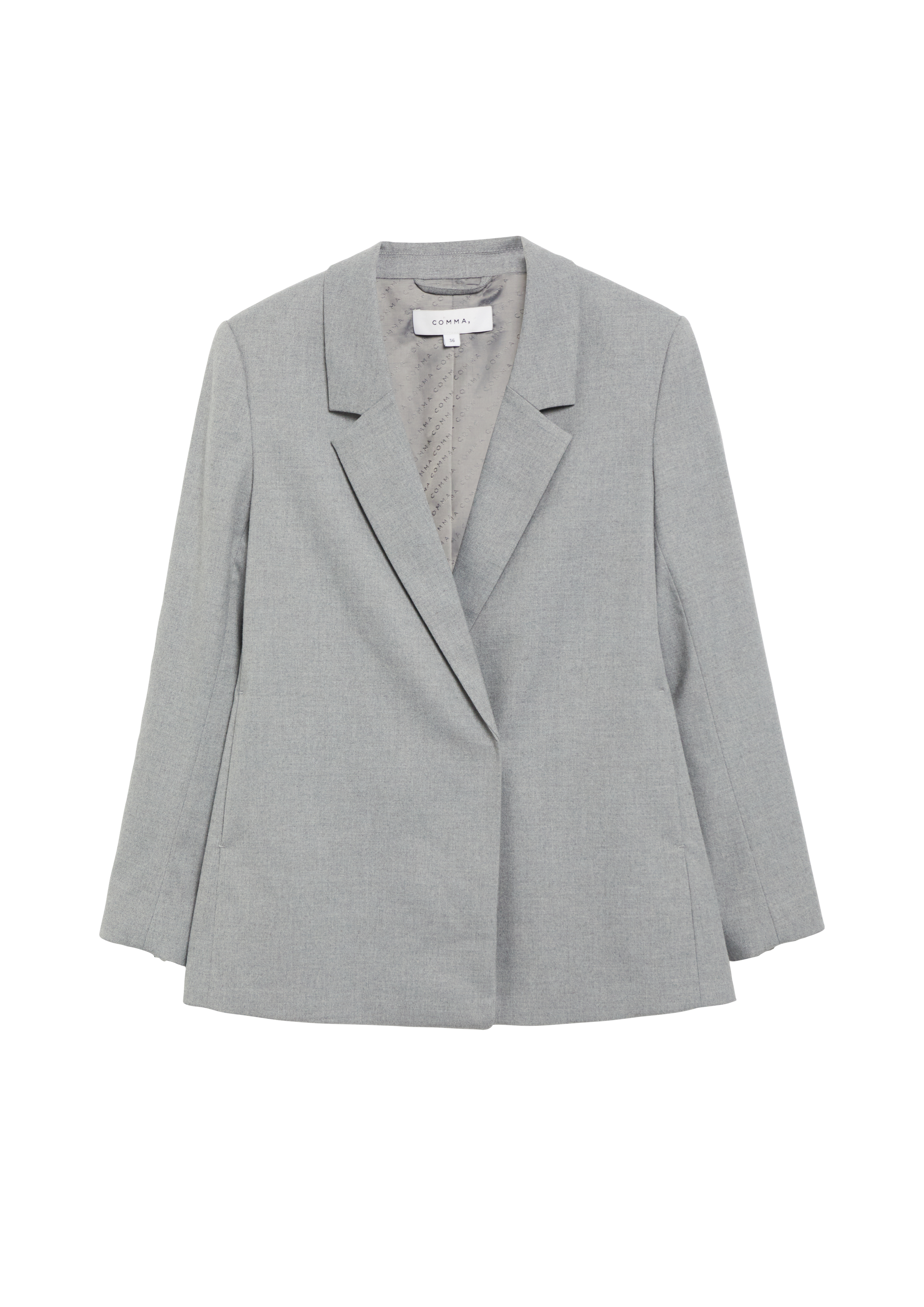 Oversized blazer met verborgen knoop