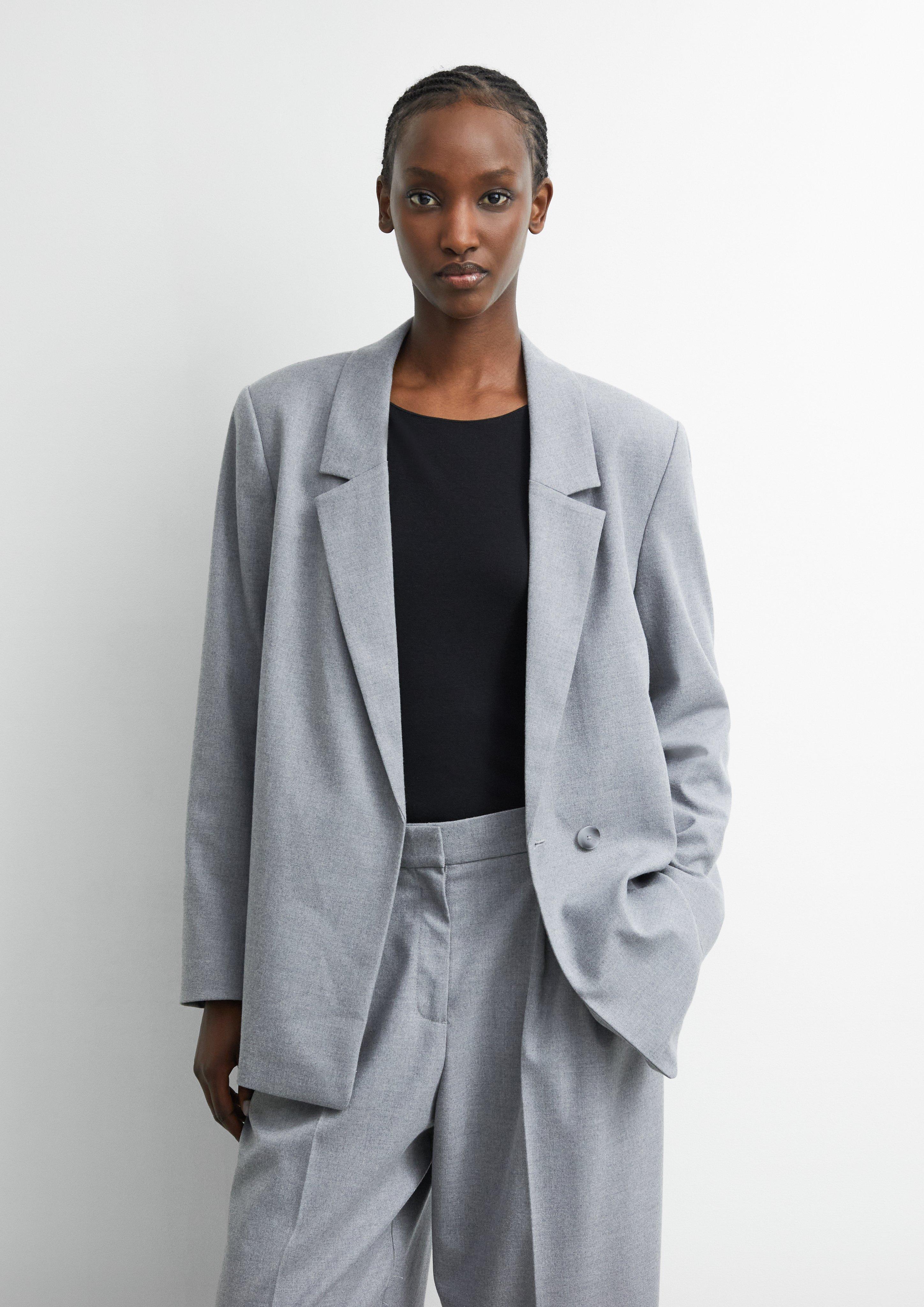 Indoor-Jacke in Farbe hellgrau von COMMA