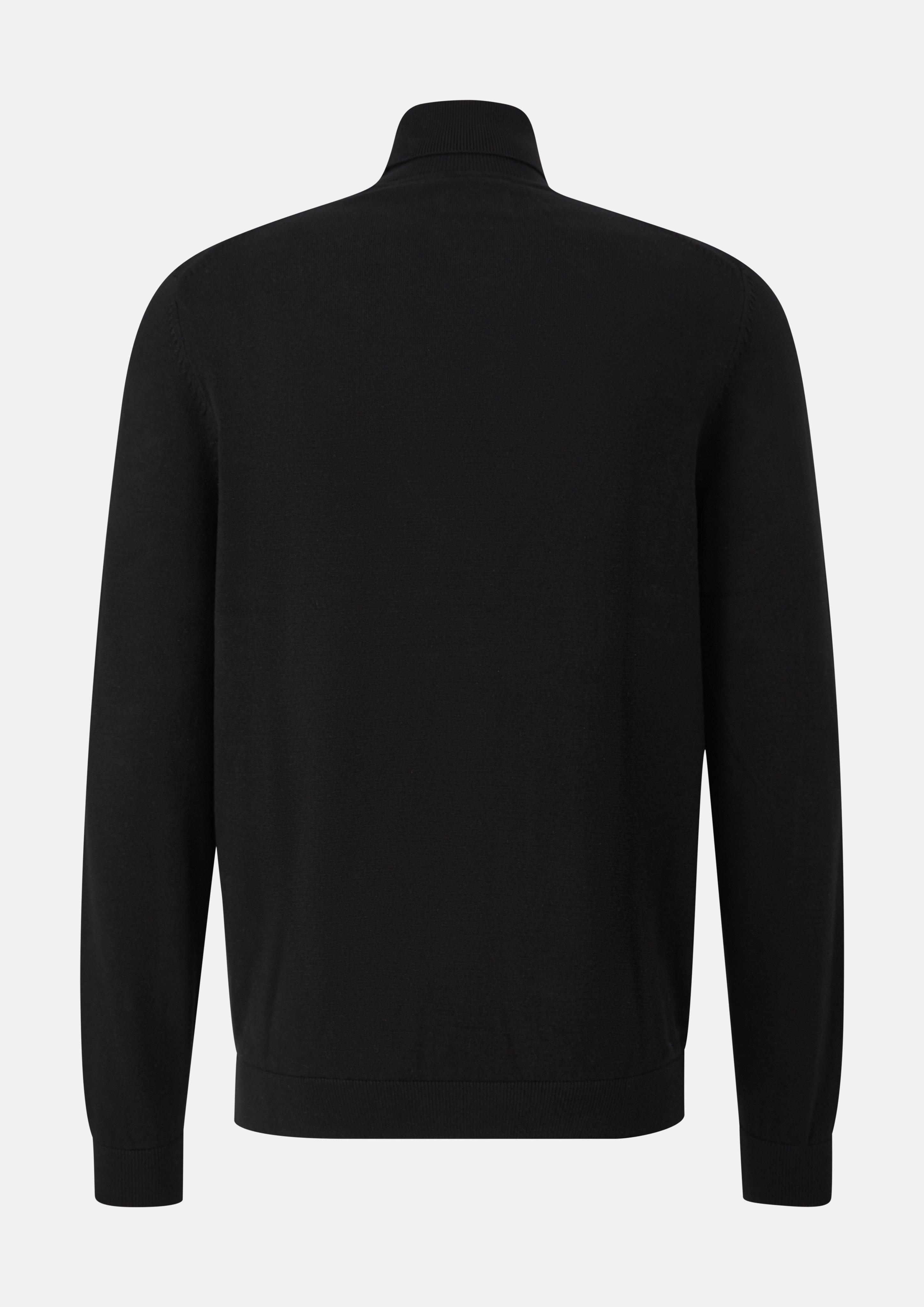 Hommes Pull en tricot en noir de s.Oliver