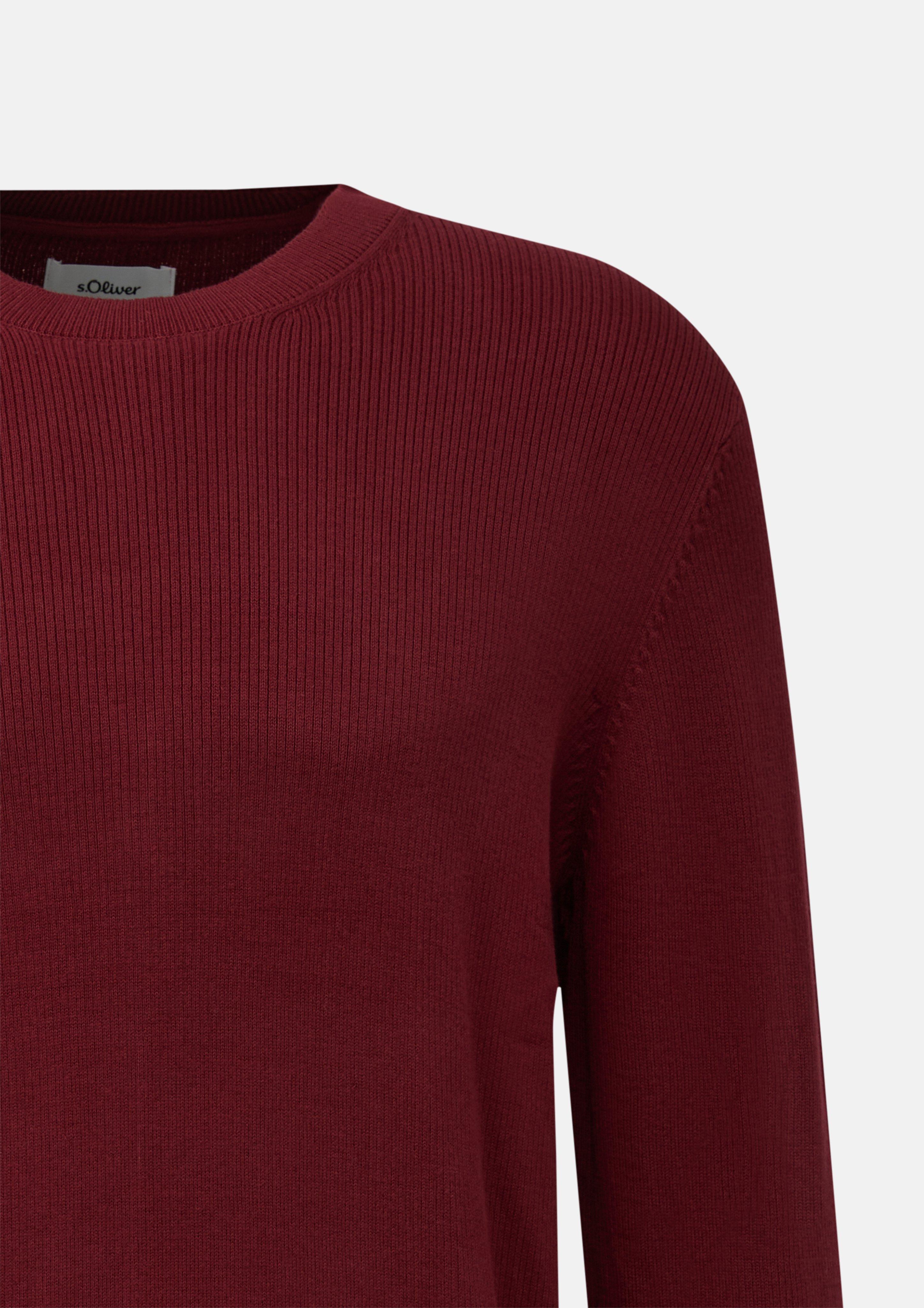 Hommes Pull en maille en rouge de s.Oliver
