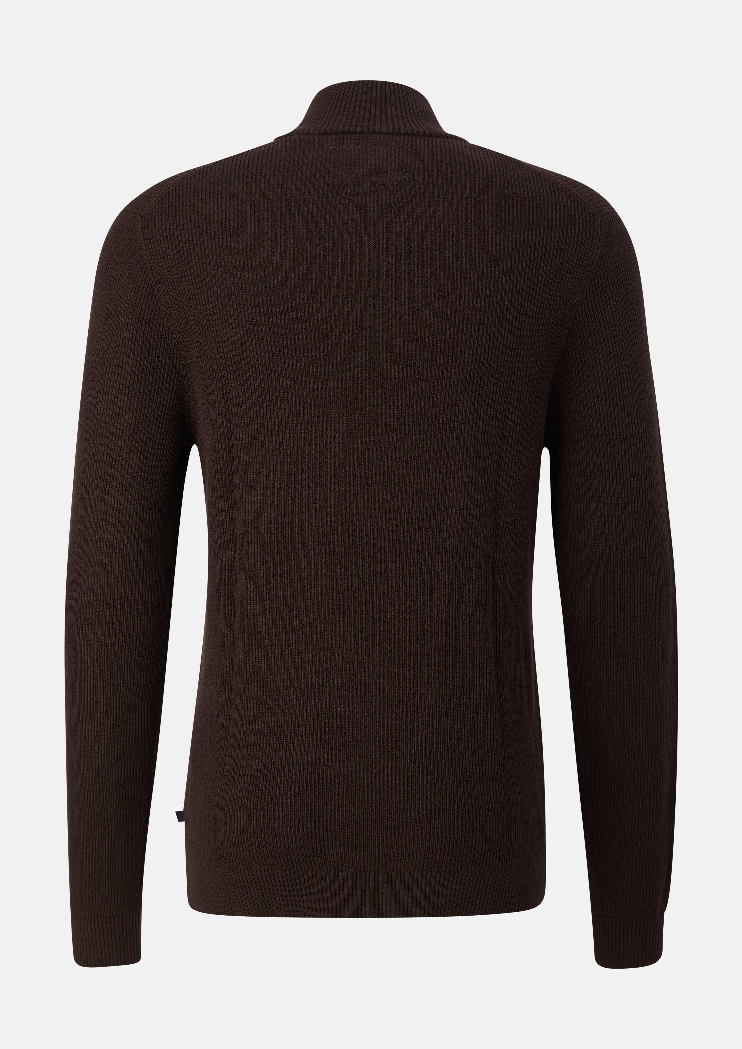 Men Knitted pullover in brown by s.Oliver