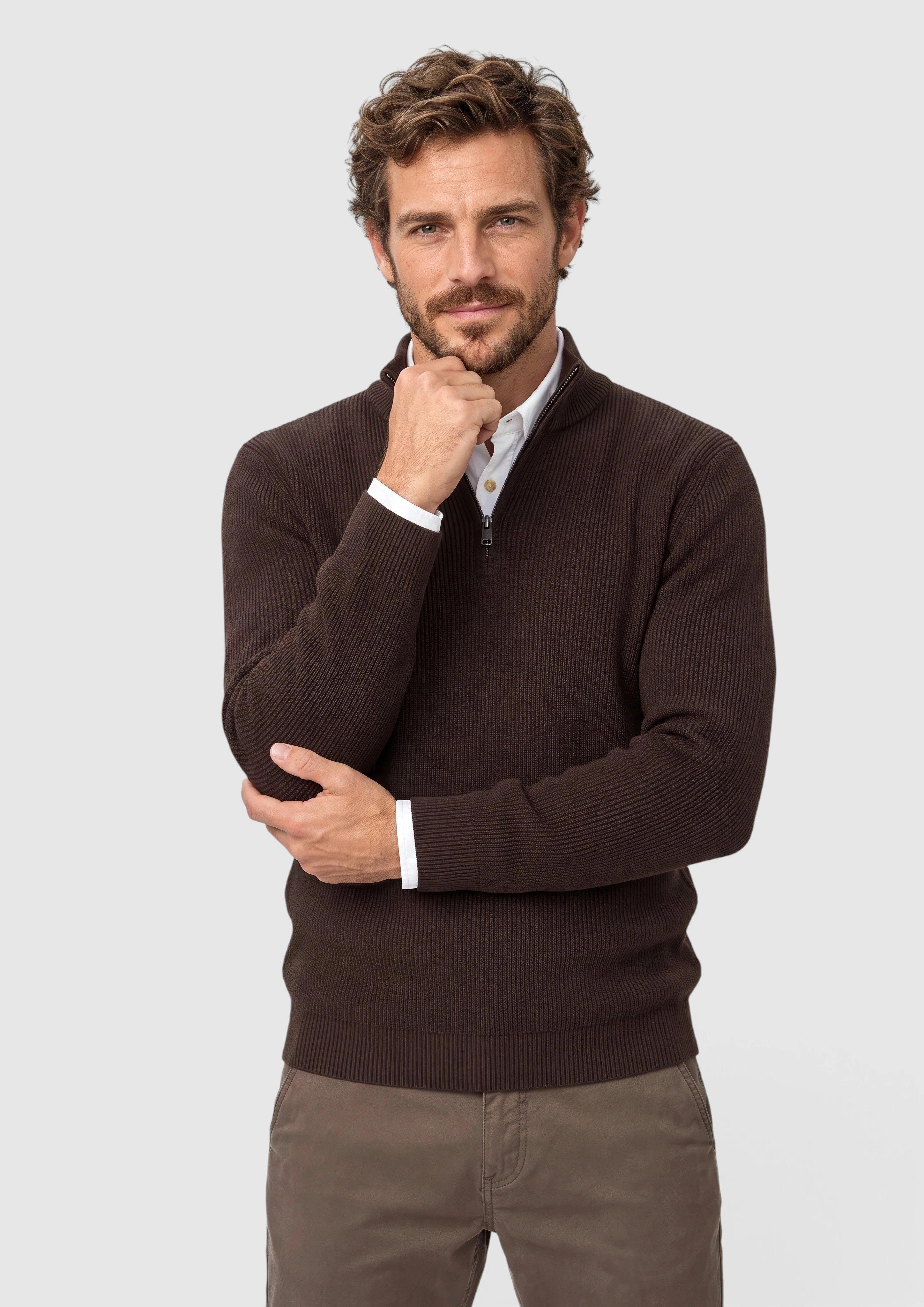 Strickpullover in Farbe dunkelbraun von s.Oliver
