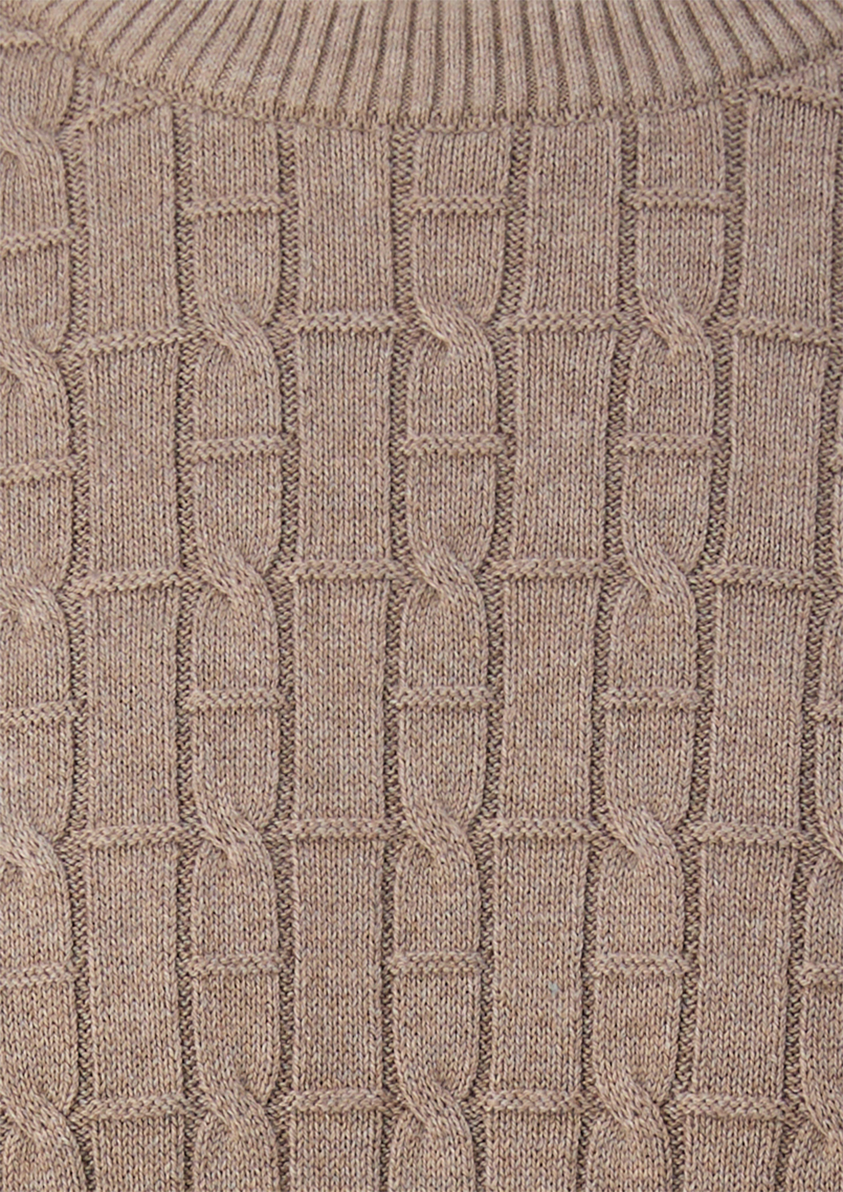 Men Knitted pullover in brown by s.Oliver