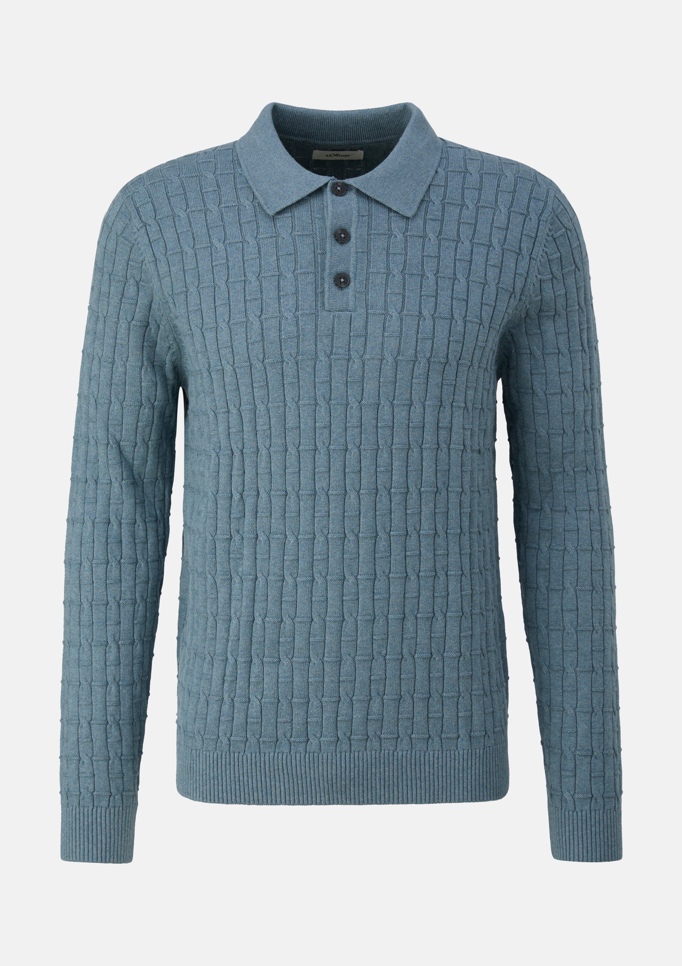 Sweter z dzianiny w kolorze niebieski od s.Oliver