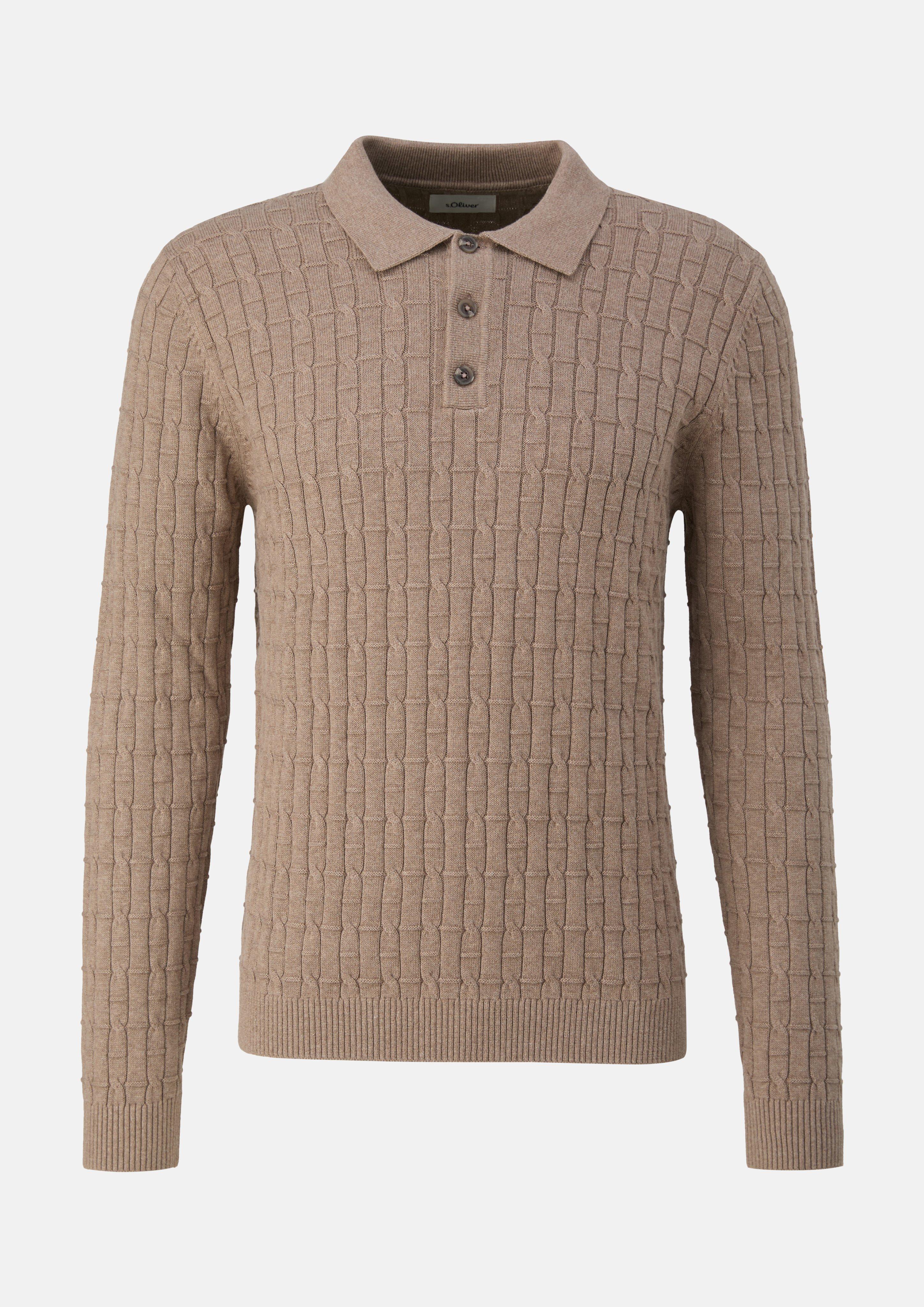 Pull en tricot en brun de s.Oliver