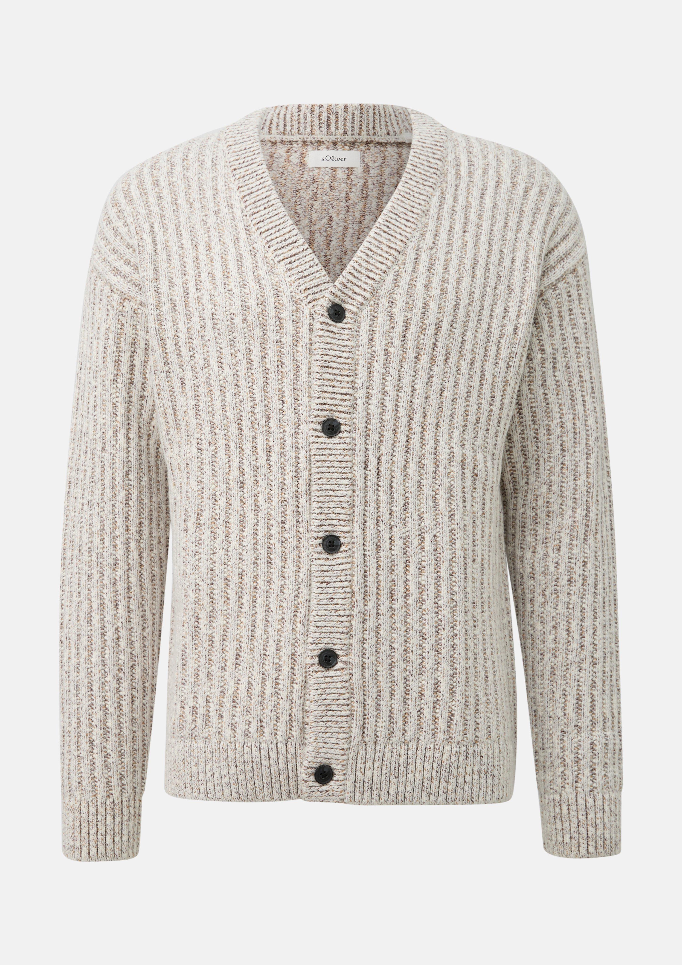 Veste en tricot en beige clair de s.Oliver
