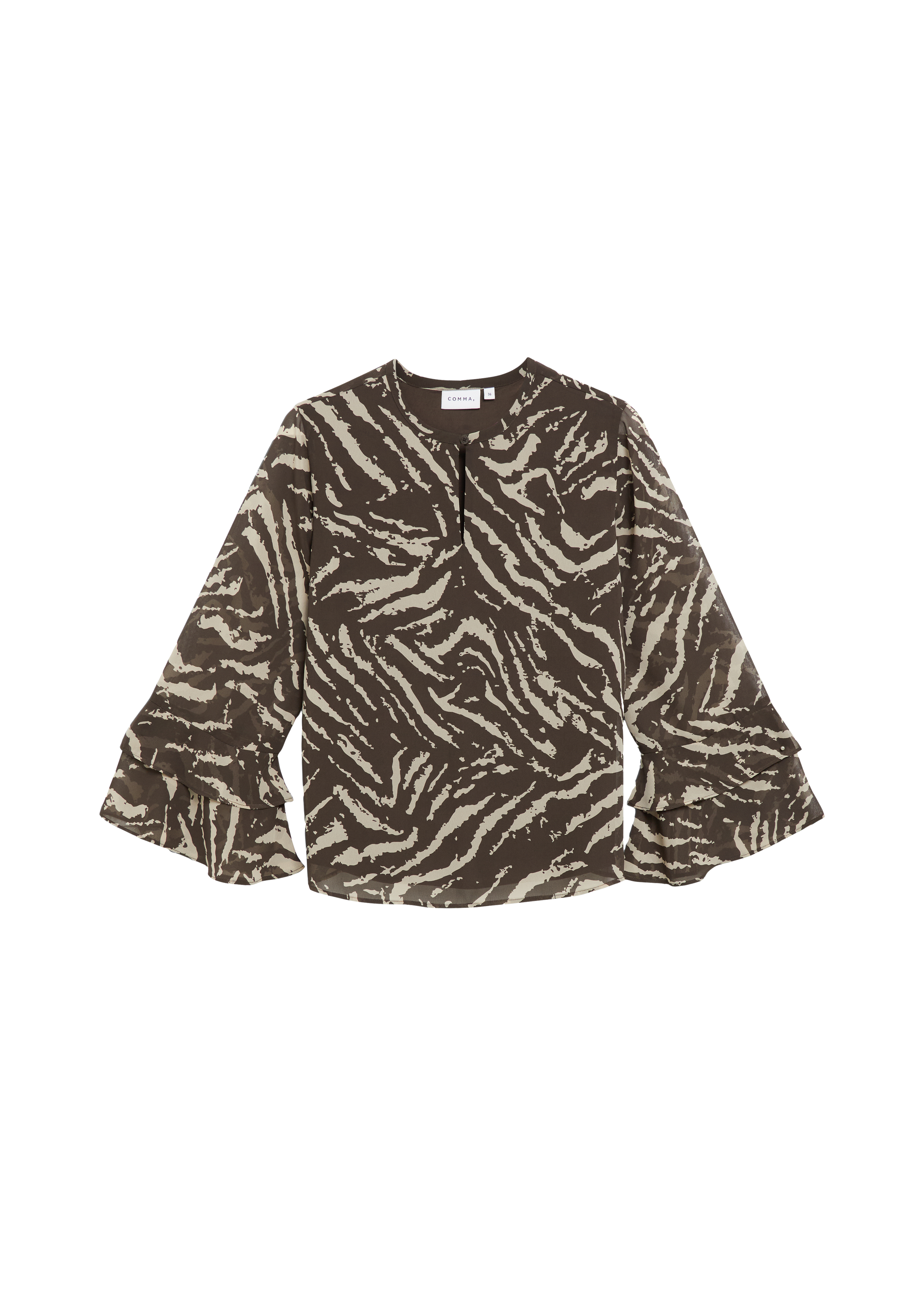 Chiffonblouse met volants