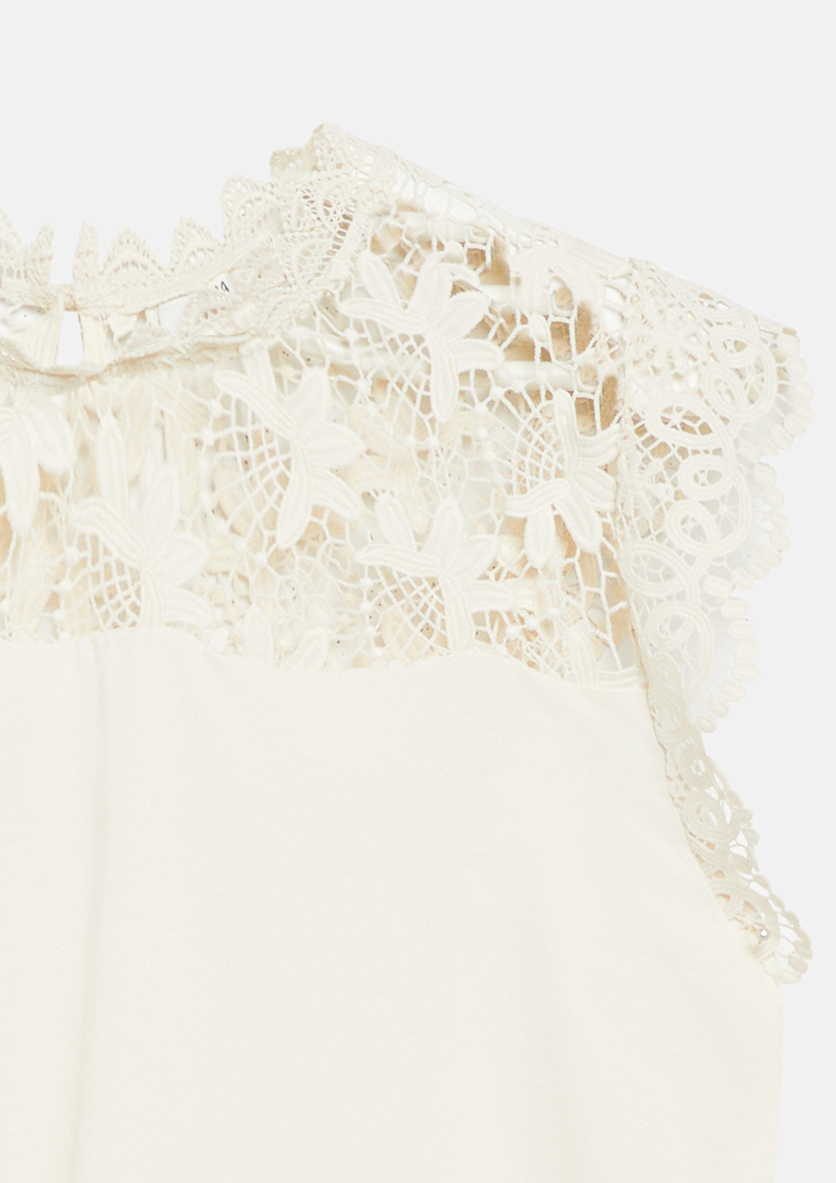 Femmes T-shirt en crème de QS CURVE