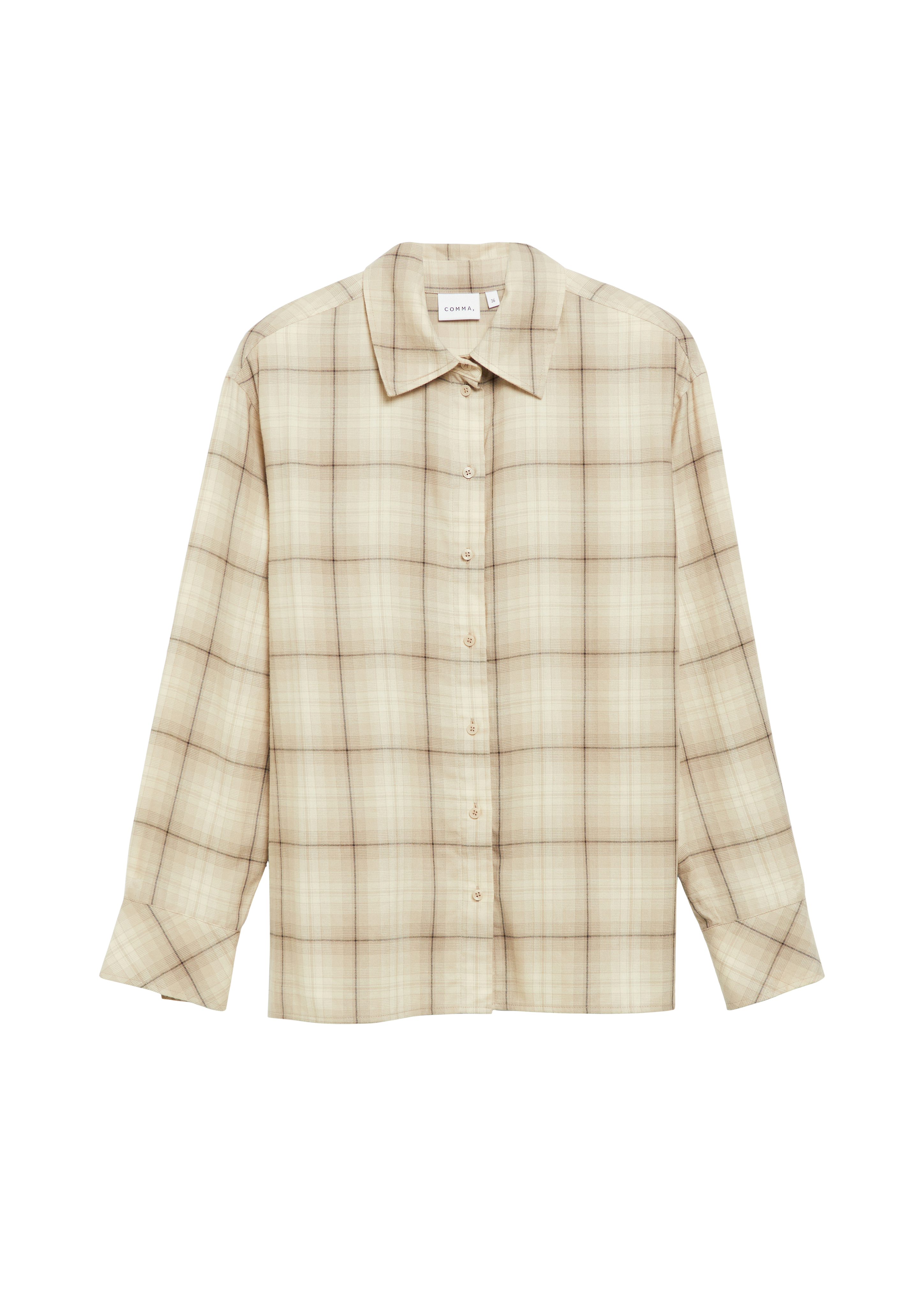 Geruite flanellen blouse