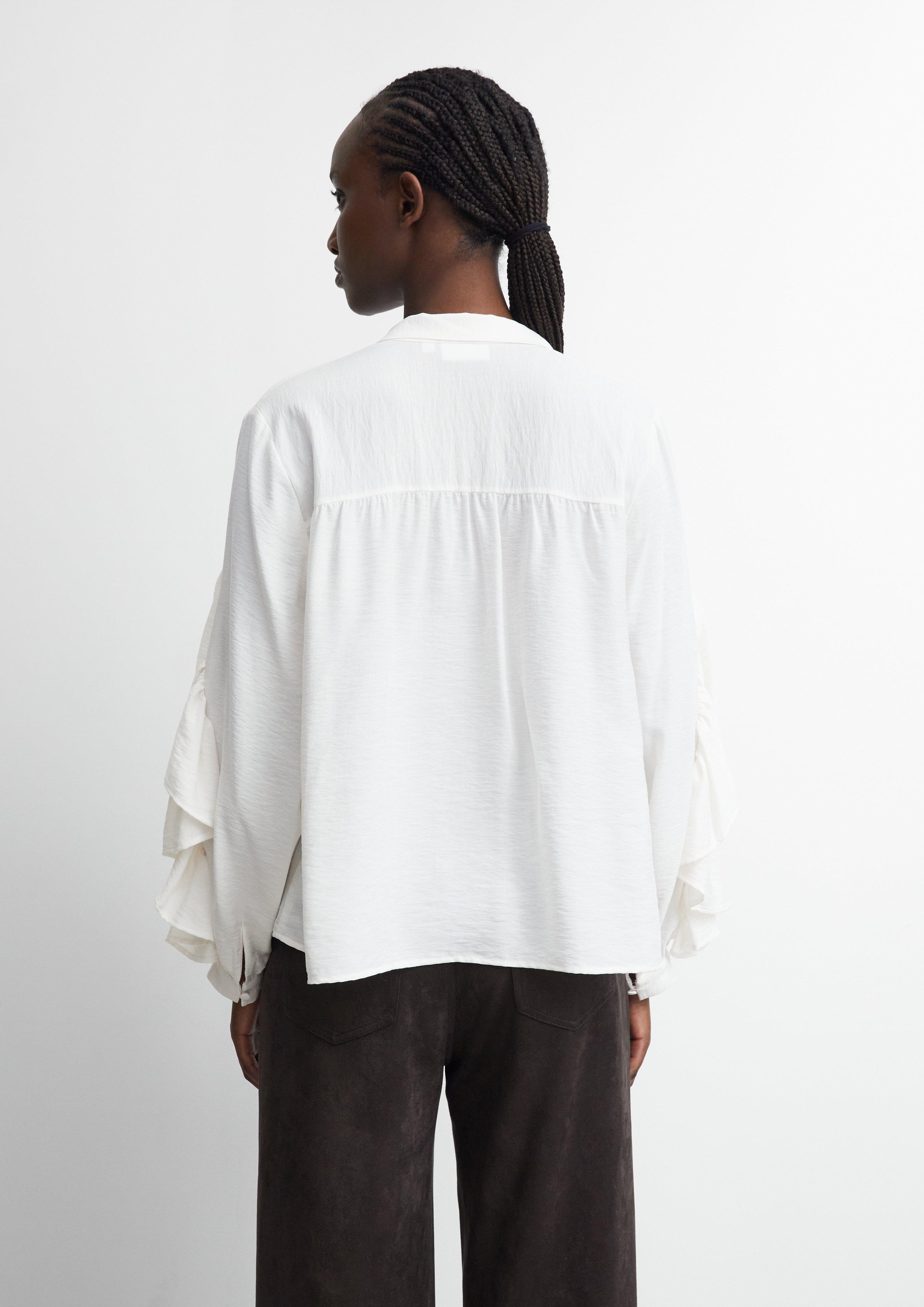 Blouse in cream by COMMA