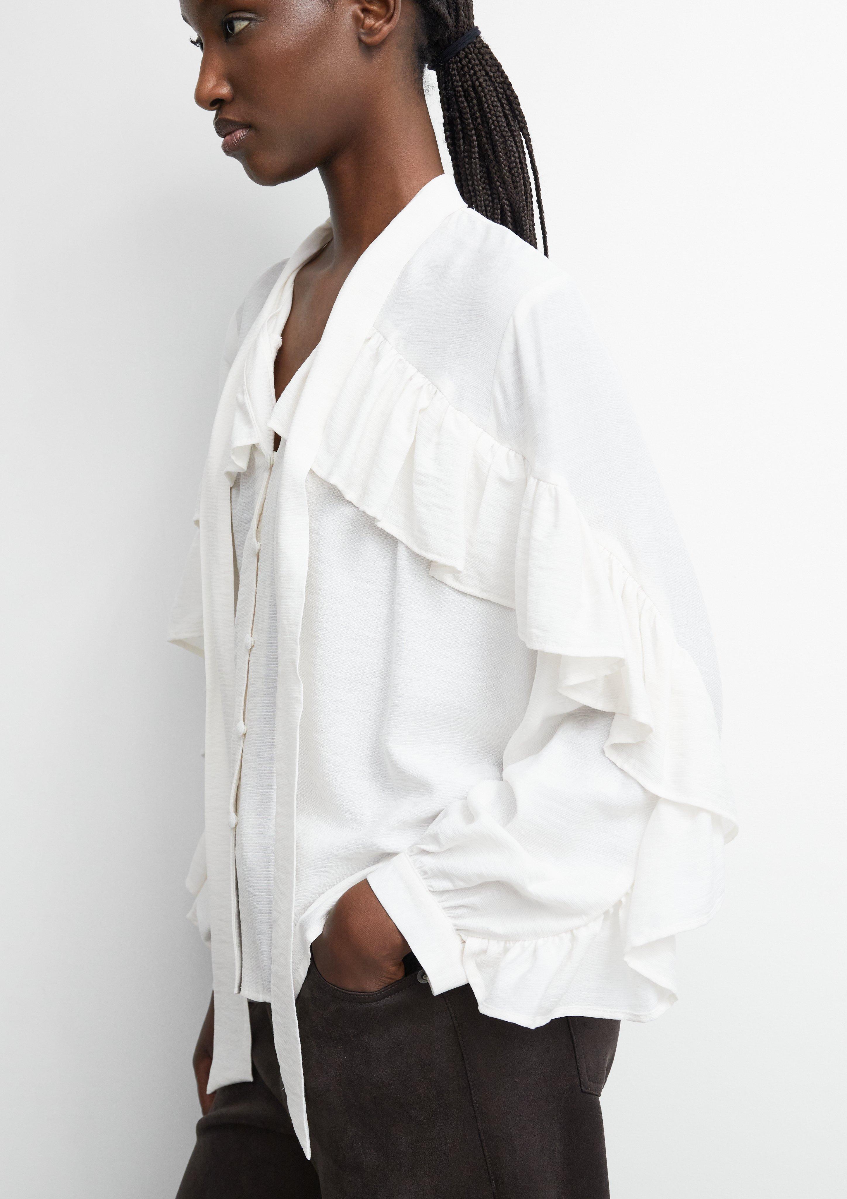 Blouse in cream by COMMA