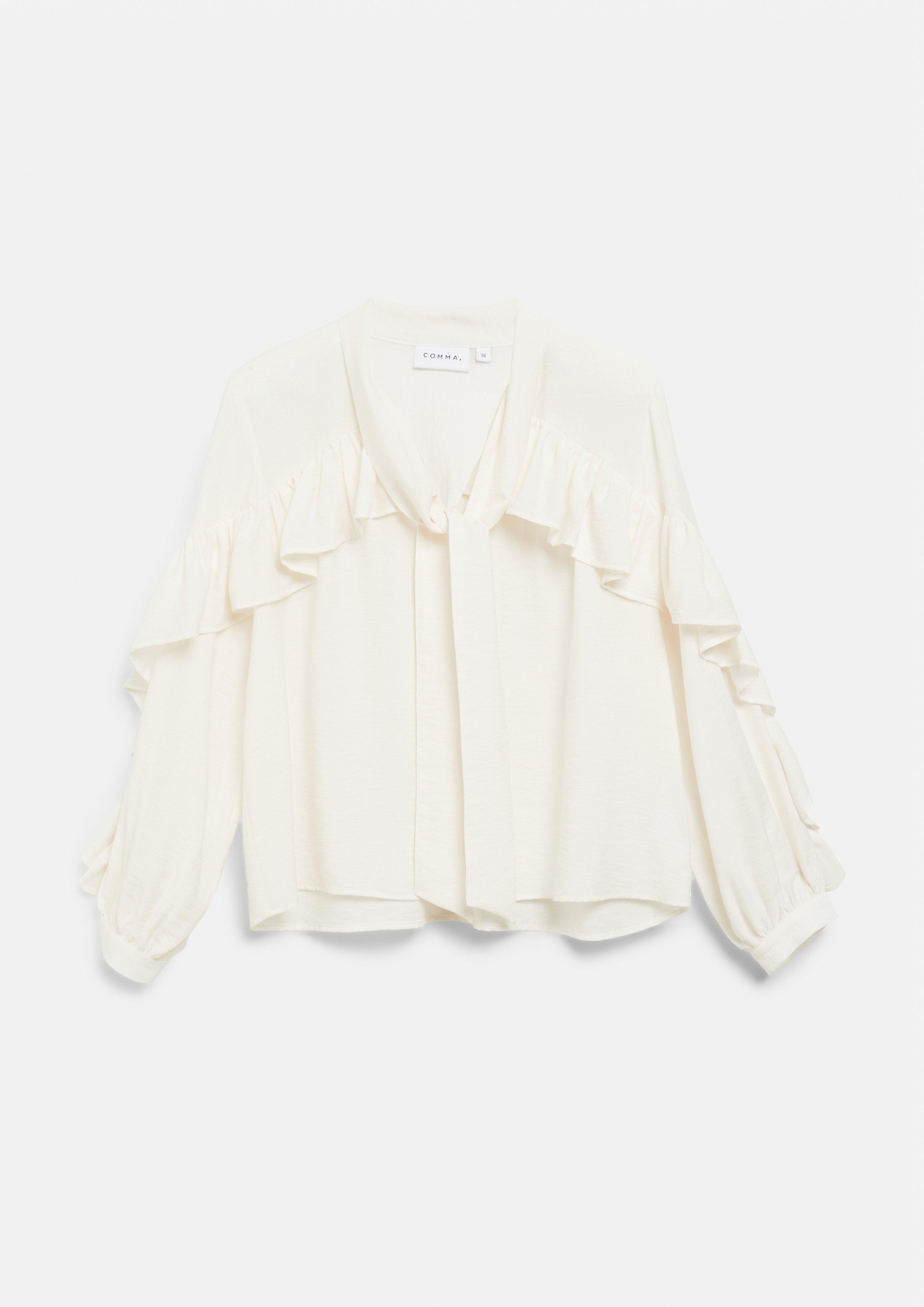 Blouse in cream by COMMA