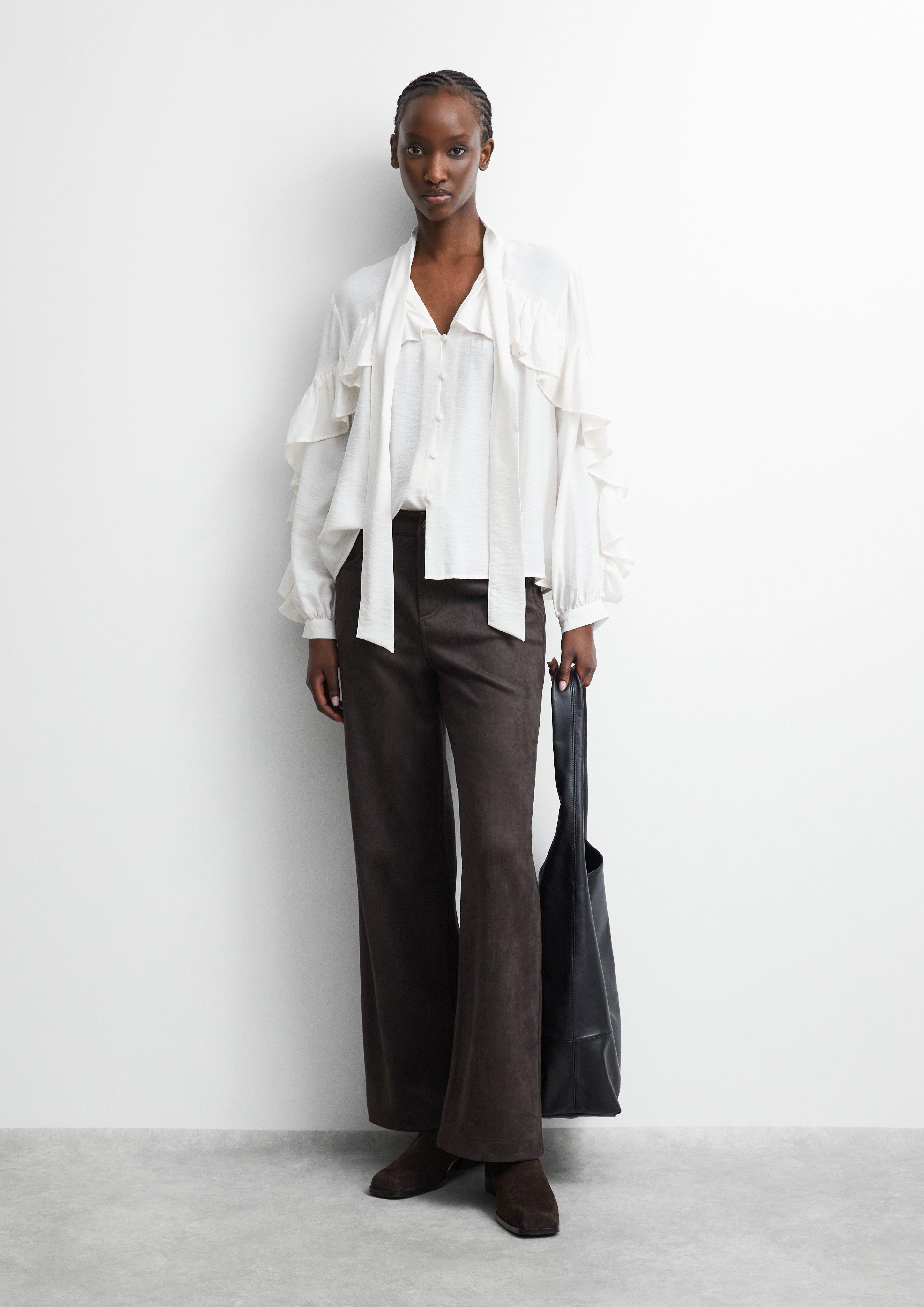 Blouse in cream by COMMA