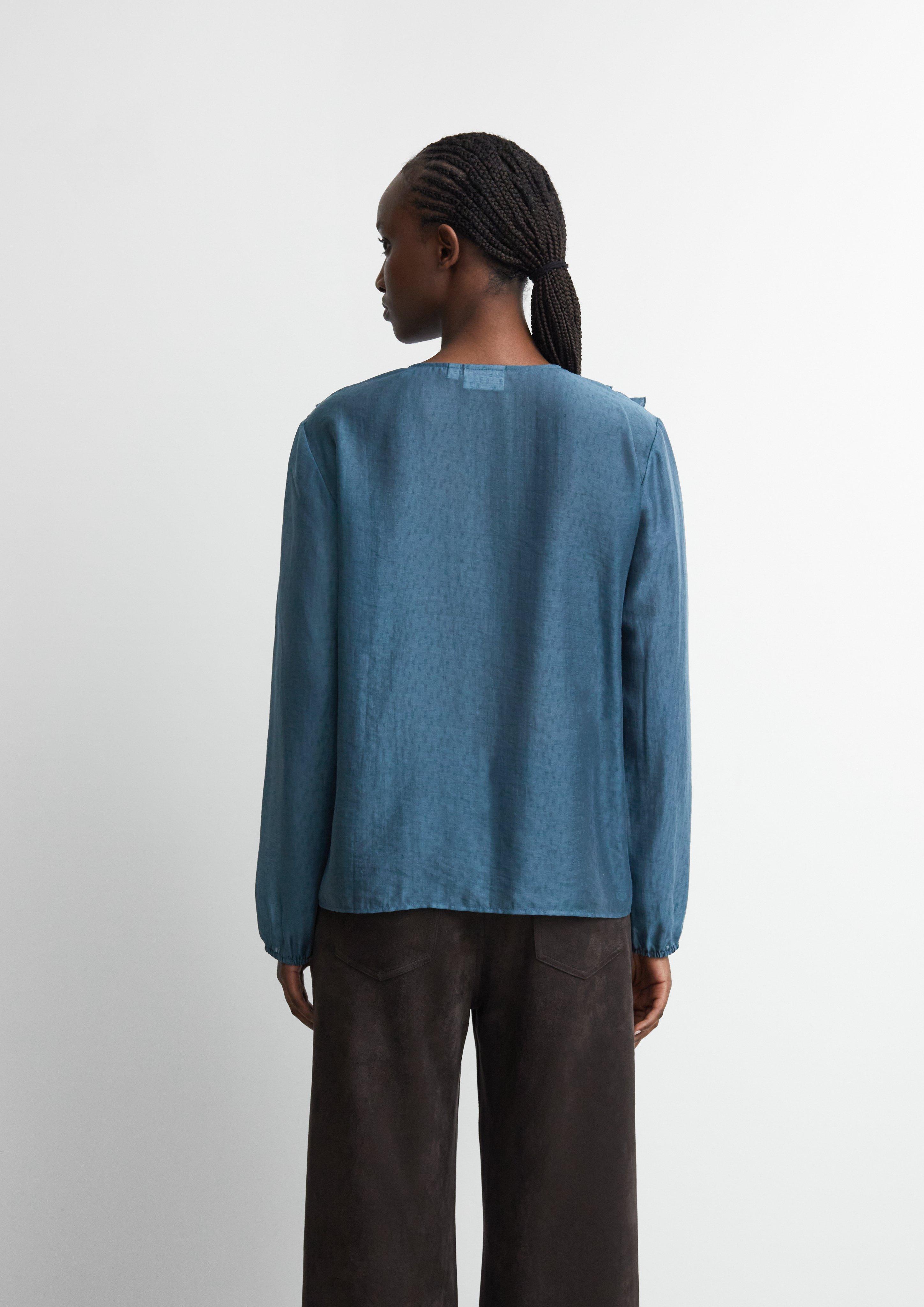 Blouse in petrol by COMMA