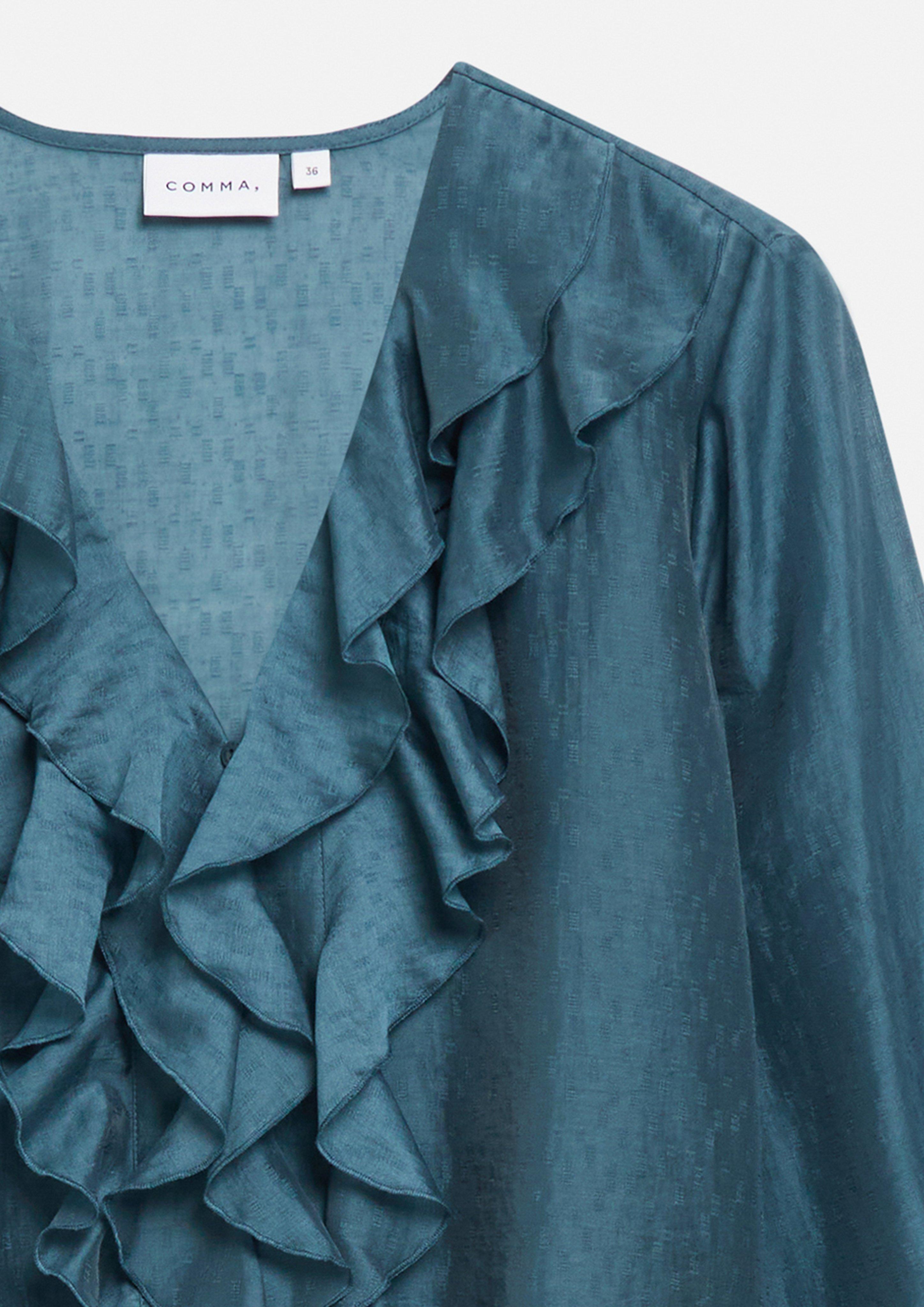 Blouse in petrol by COMMA