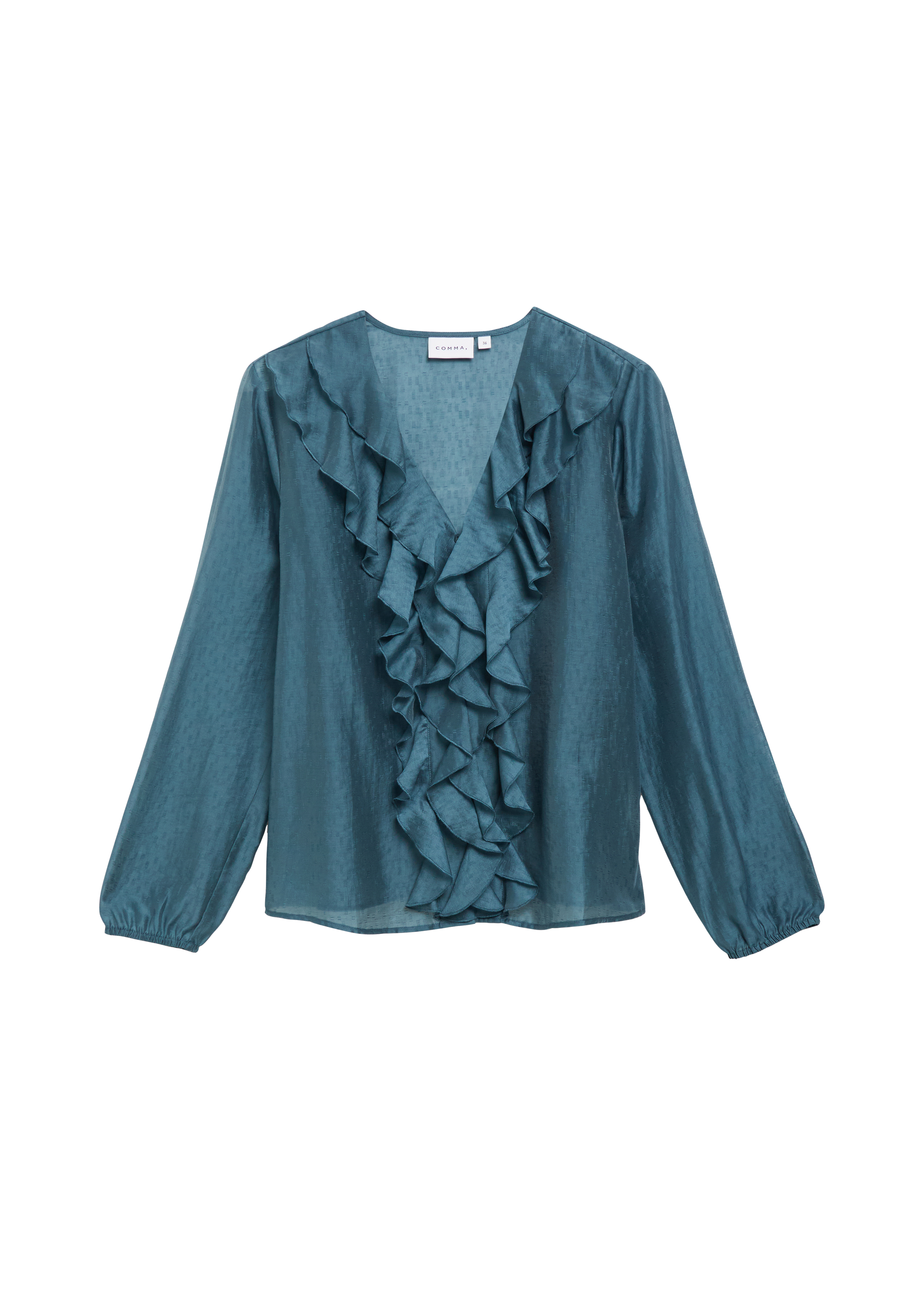 Licht doorschijnende jacquardblouse