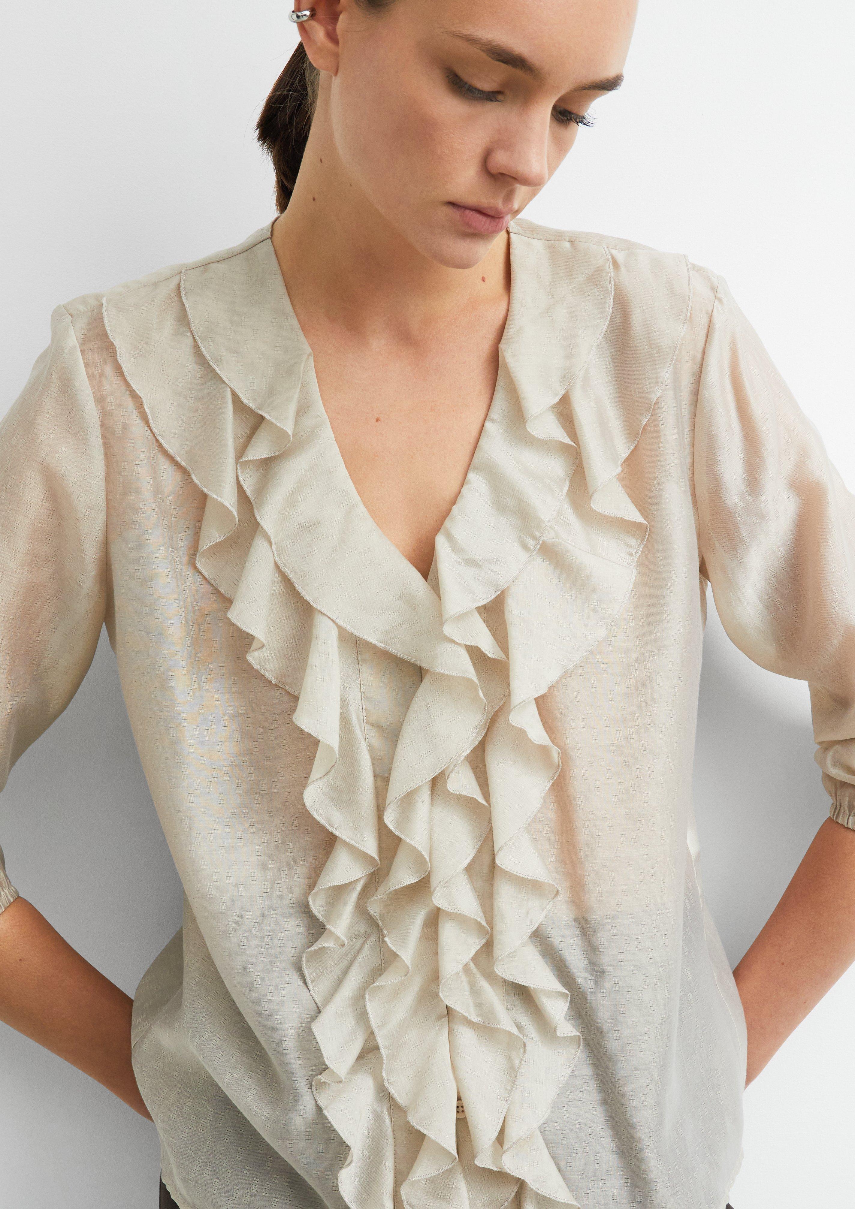 Blouse in beige by COMMA