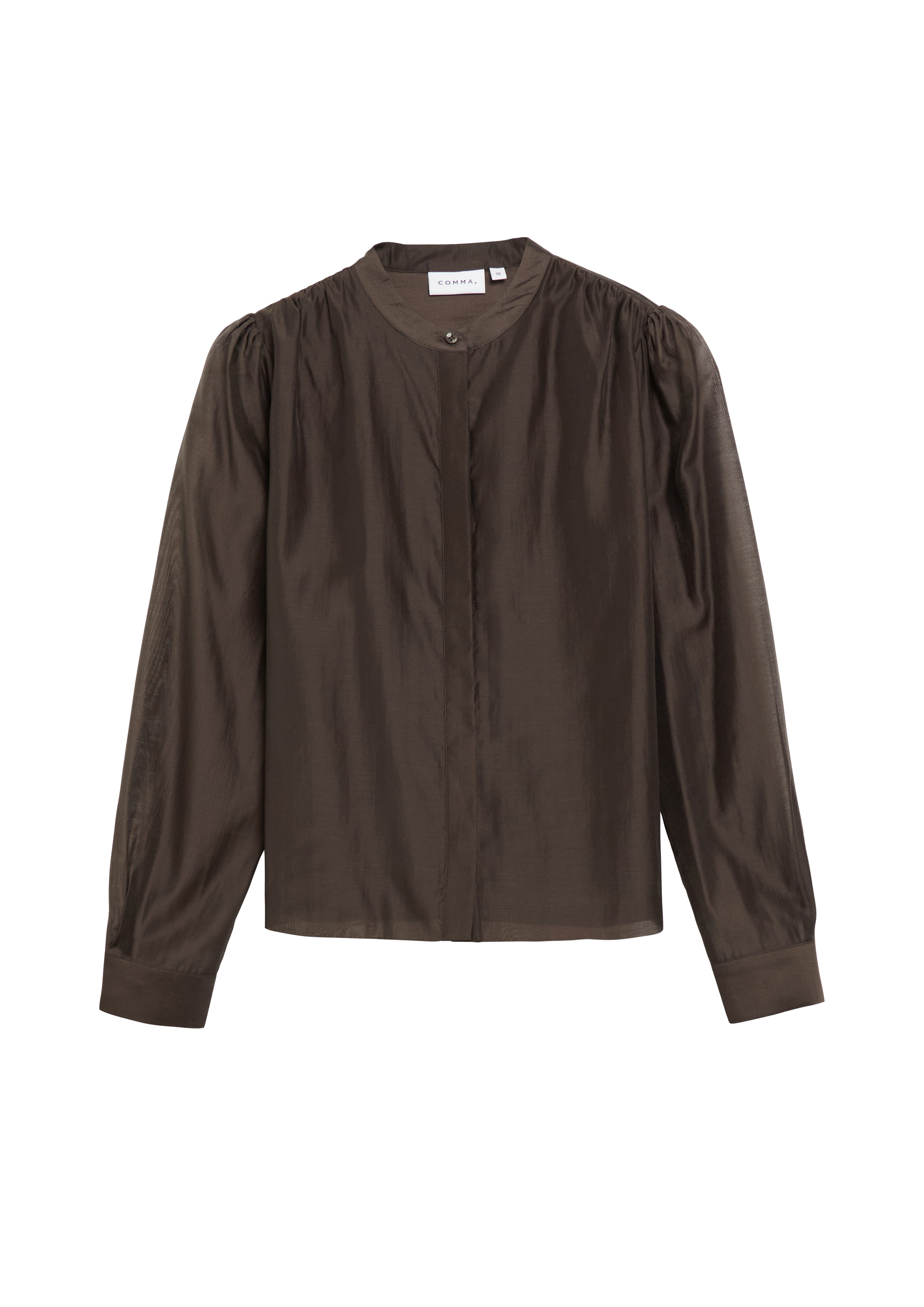 Korte blouse met plooidetails