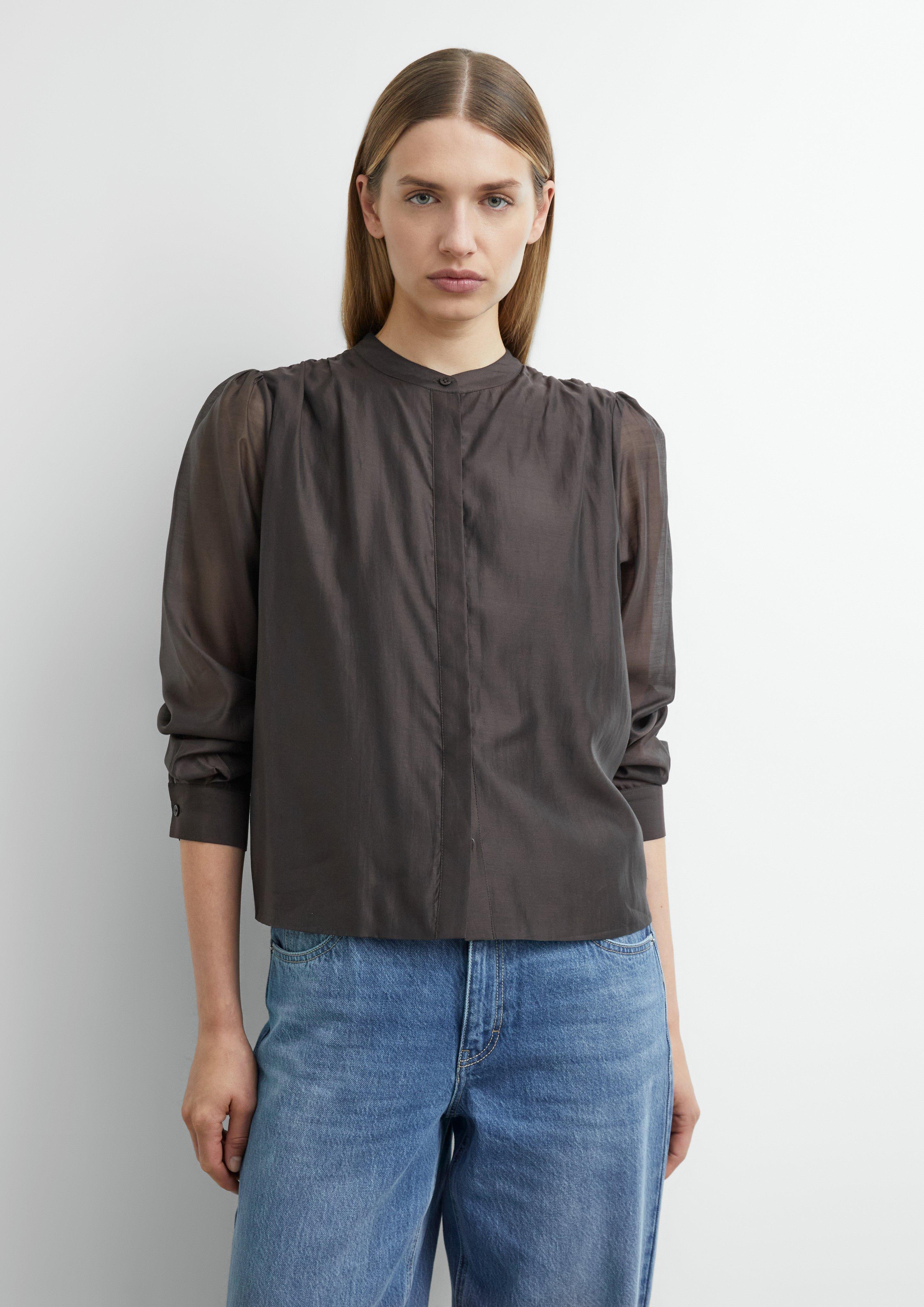 Bluse in dunkelbraun von COMMA