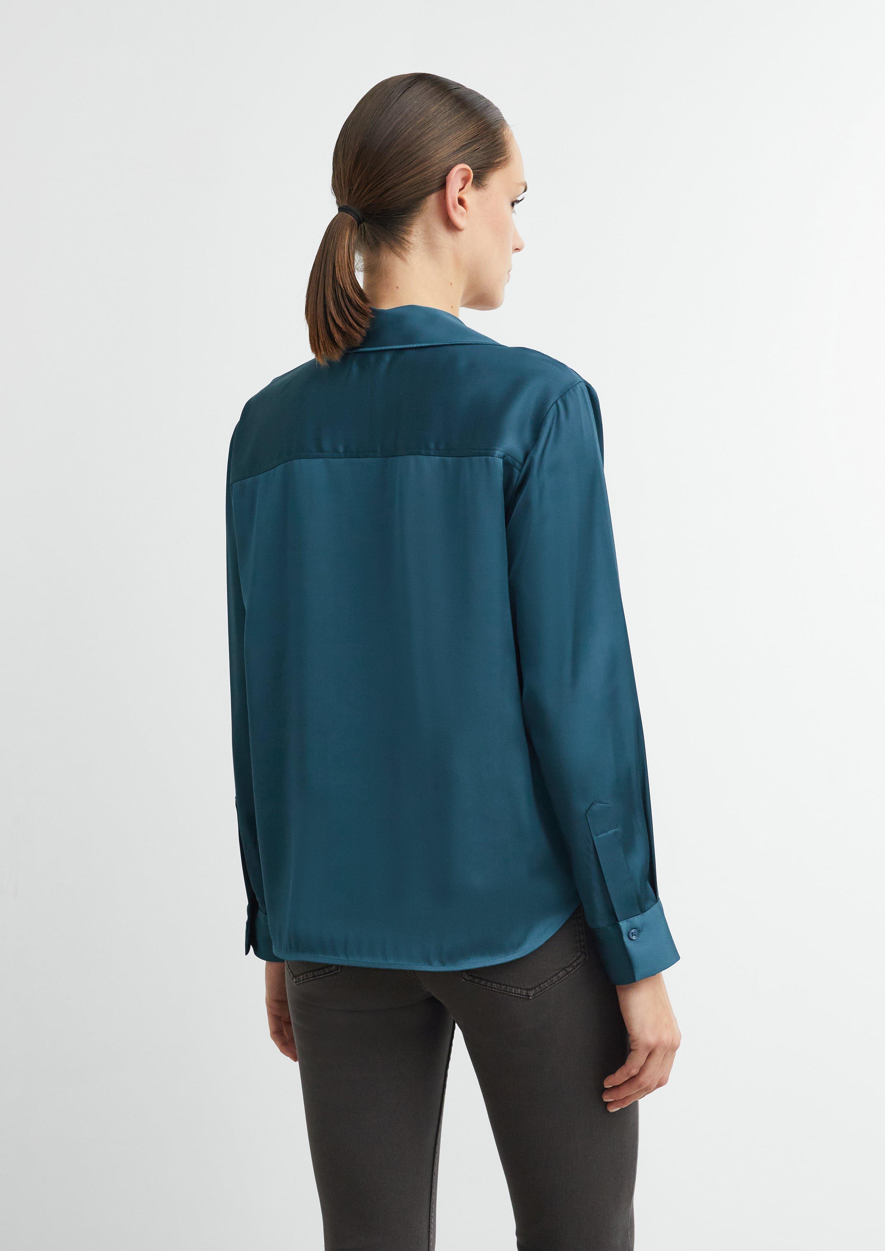 Blouse in petrol by COMMA