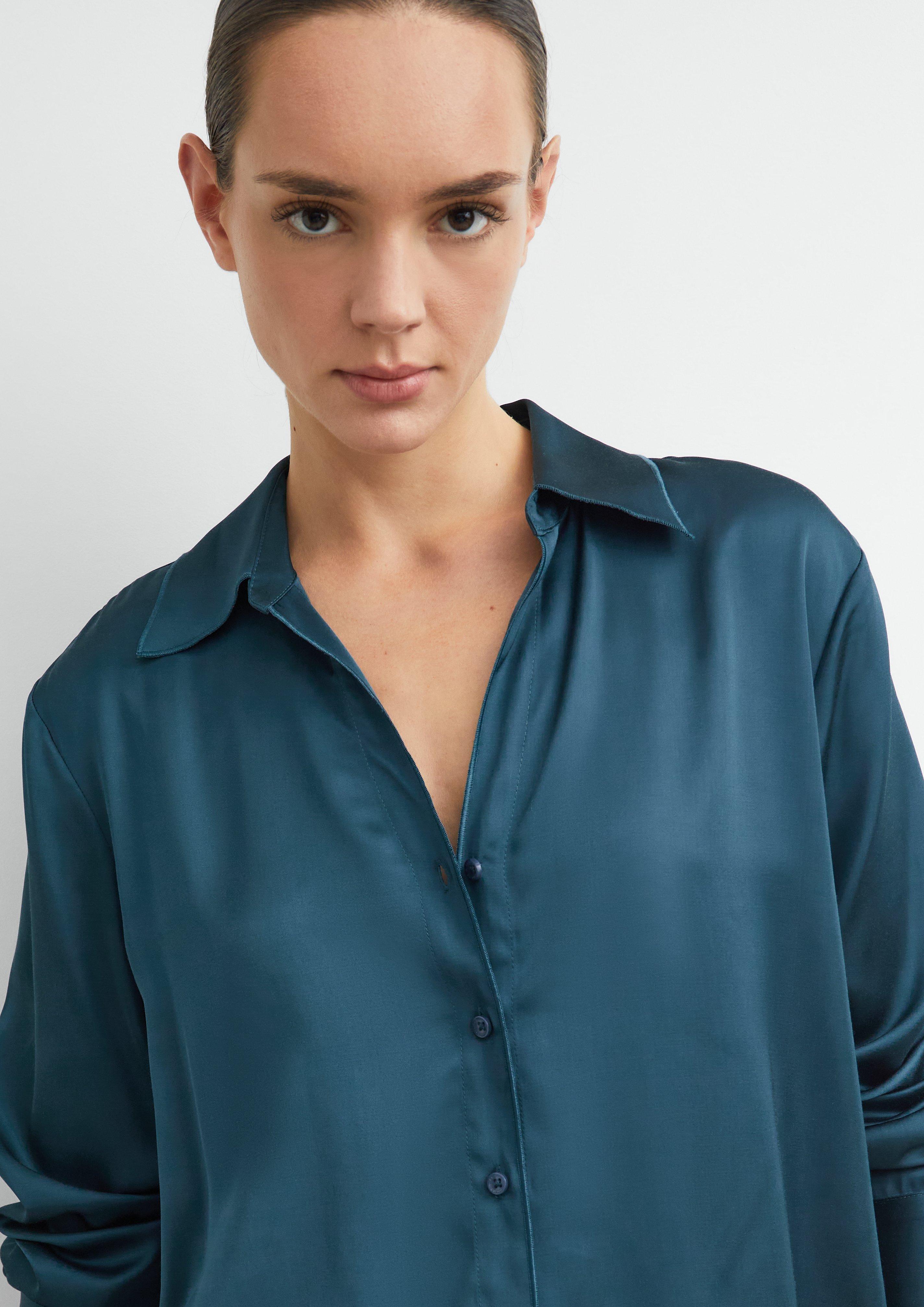 Blouse in petrol by COMMA