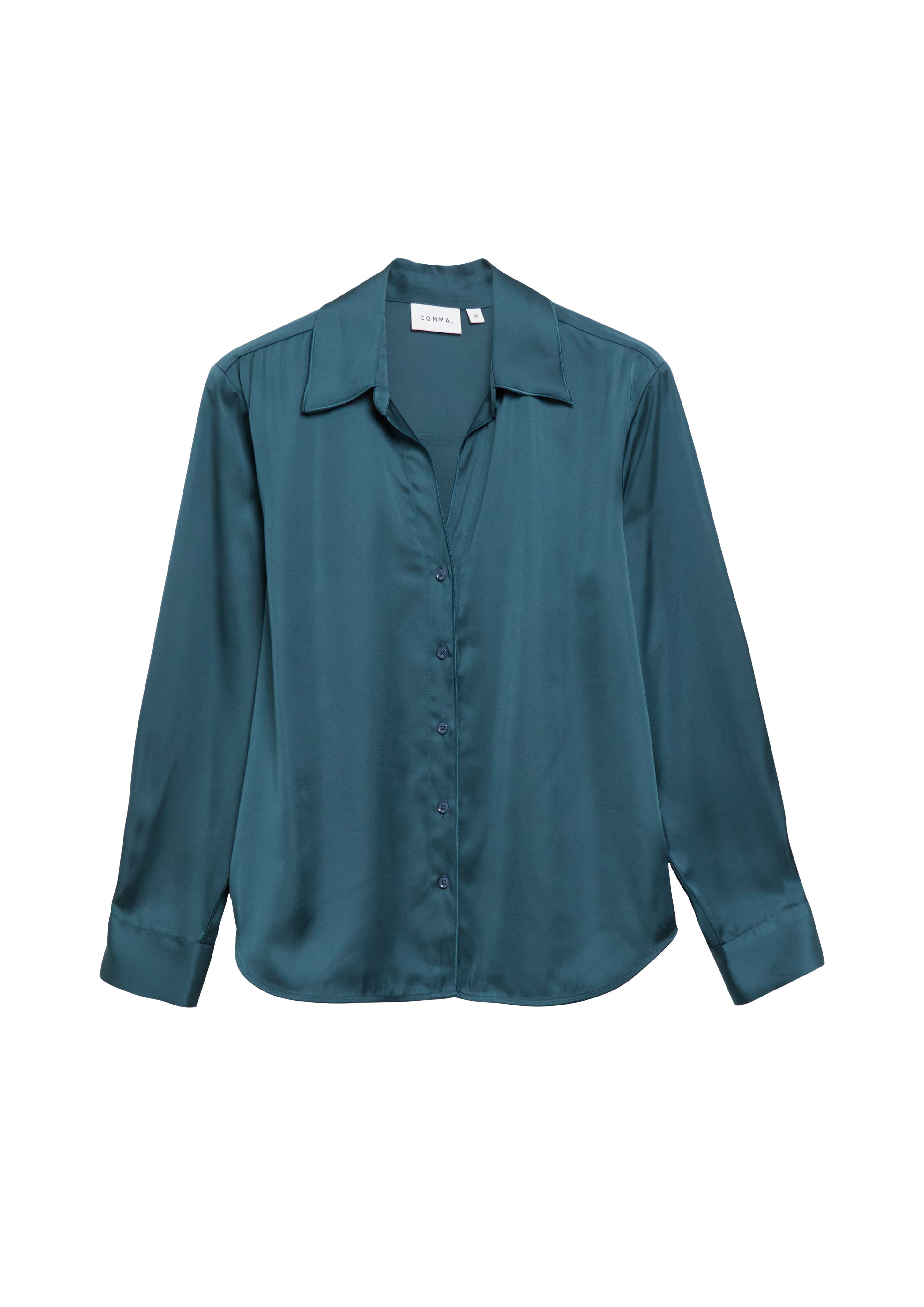 Satijnen blouse van een viscosemix