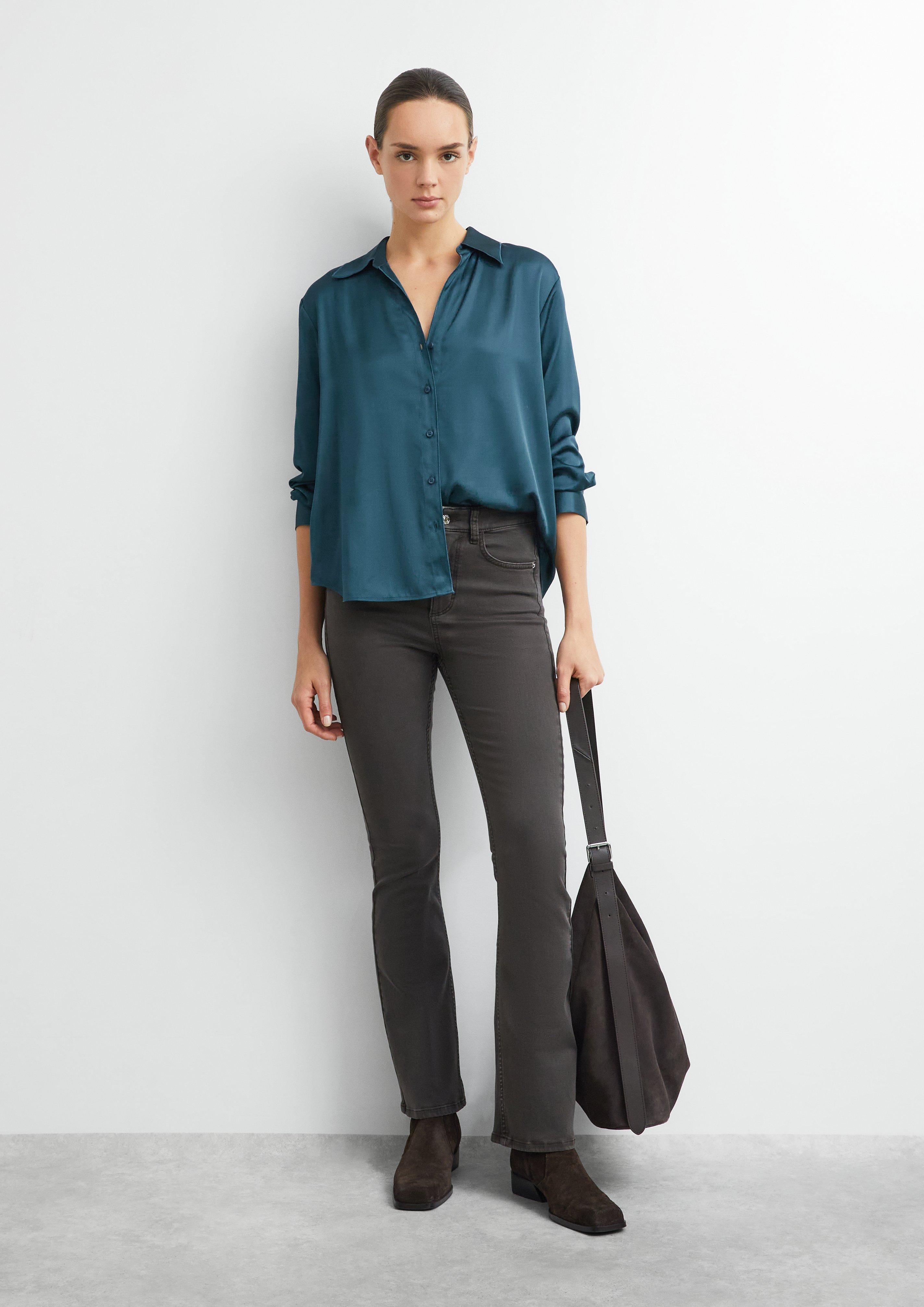 Blouse in petrol by COMMA