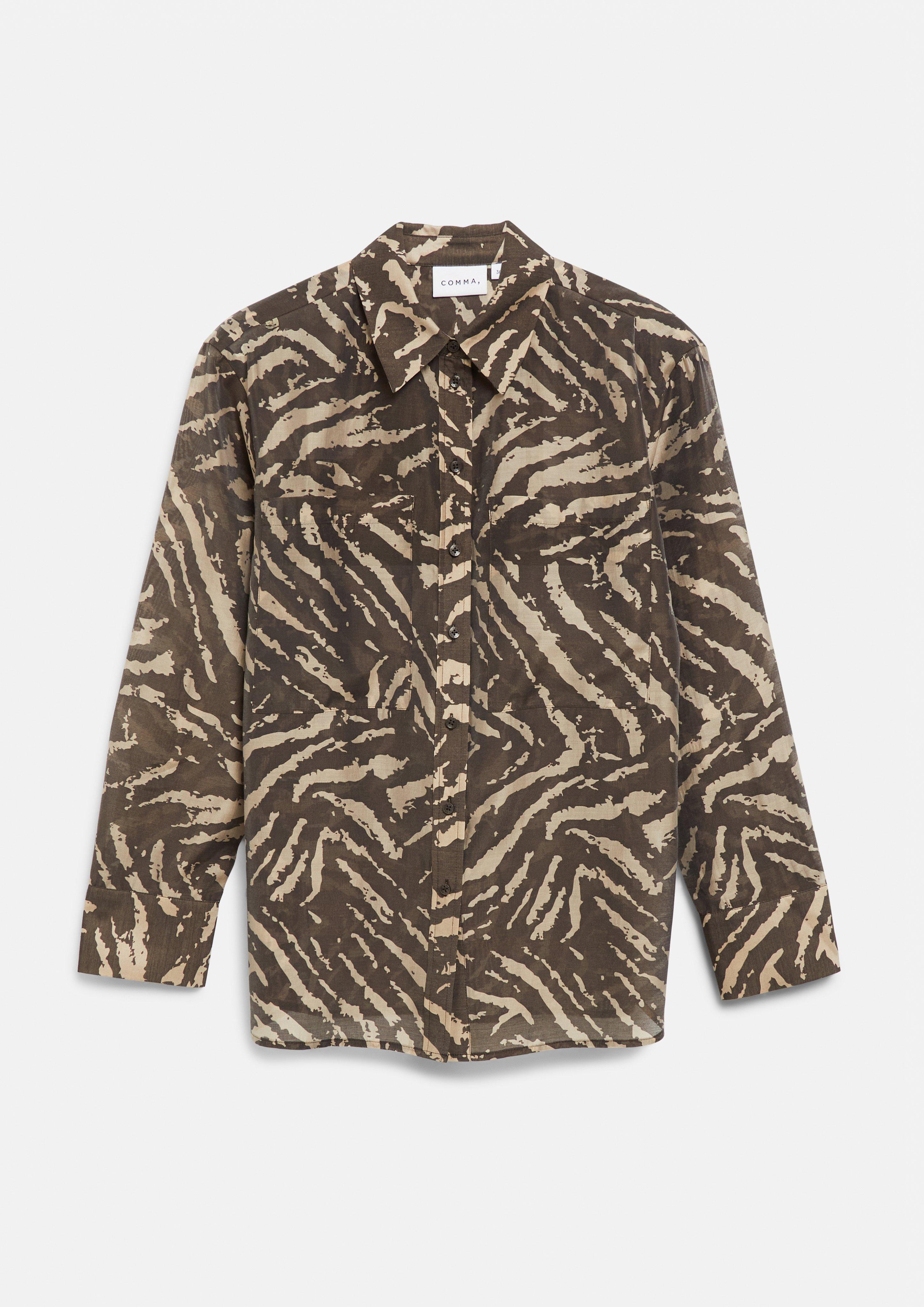 Shirt made from a lightweight Lyocell blend in beige by COMMA