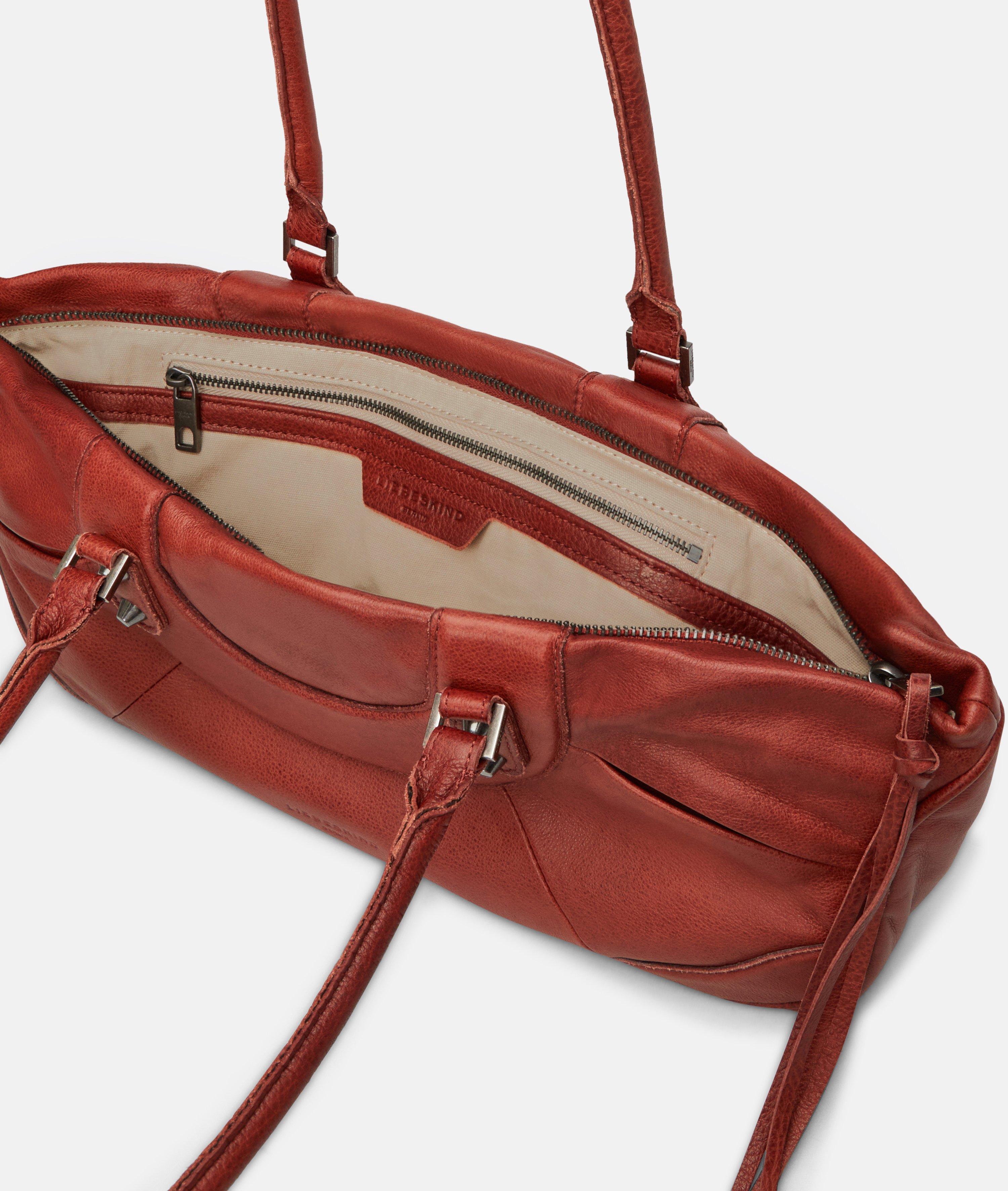 Women Practical bag made of soft yak leather in red by Liebeskind Berlin
