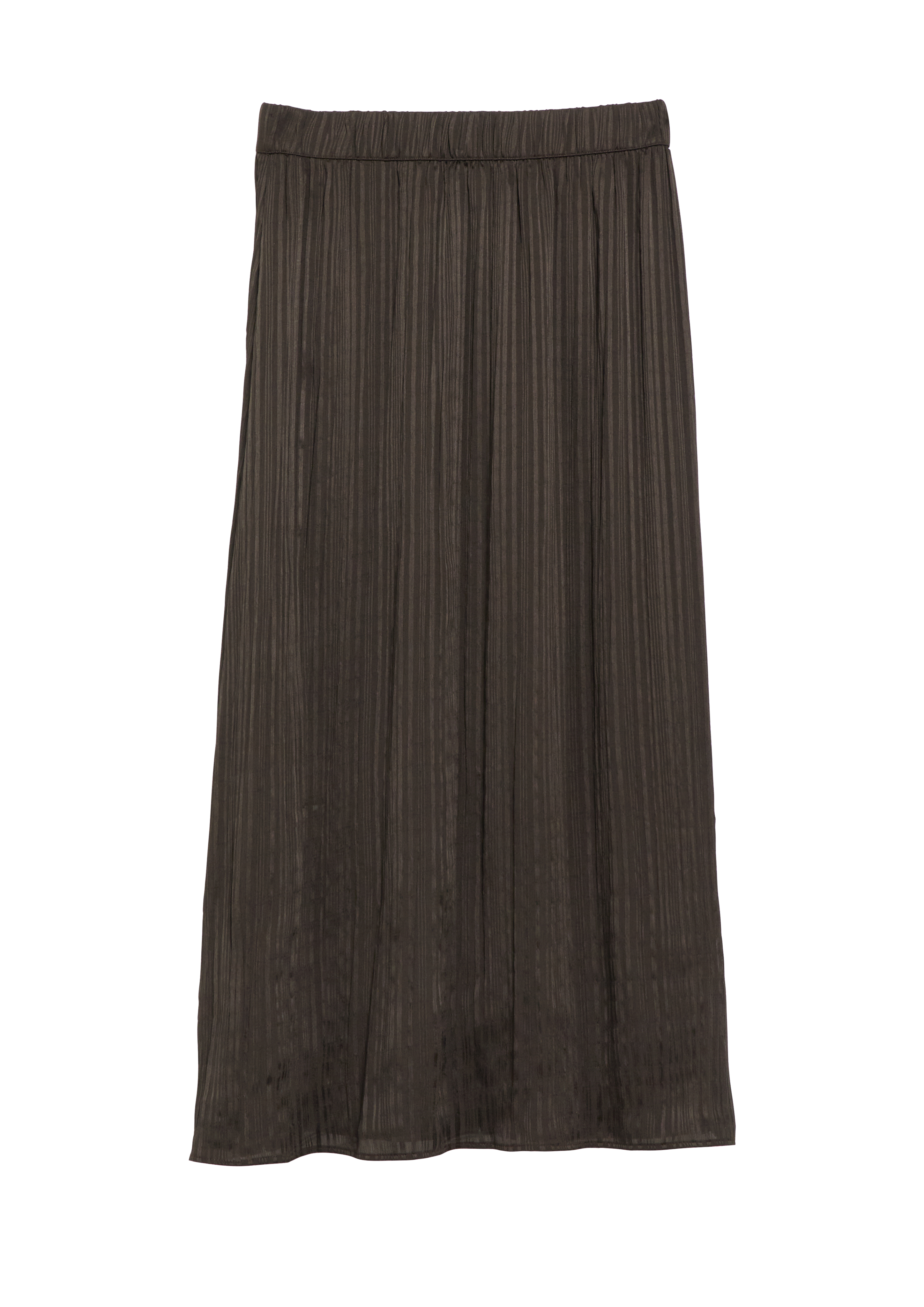 Lange rok met plissé-look