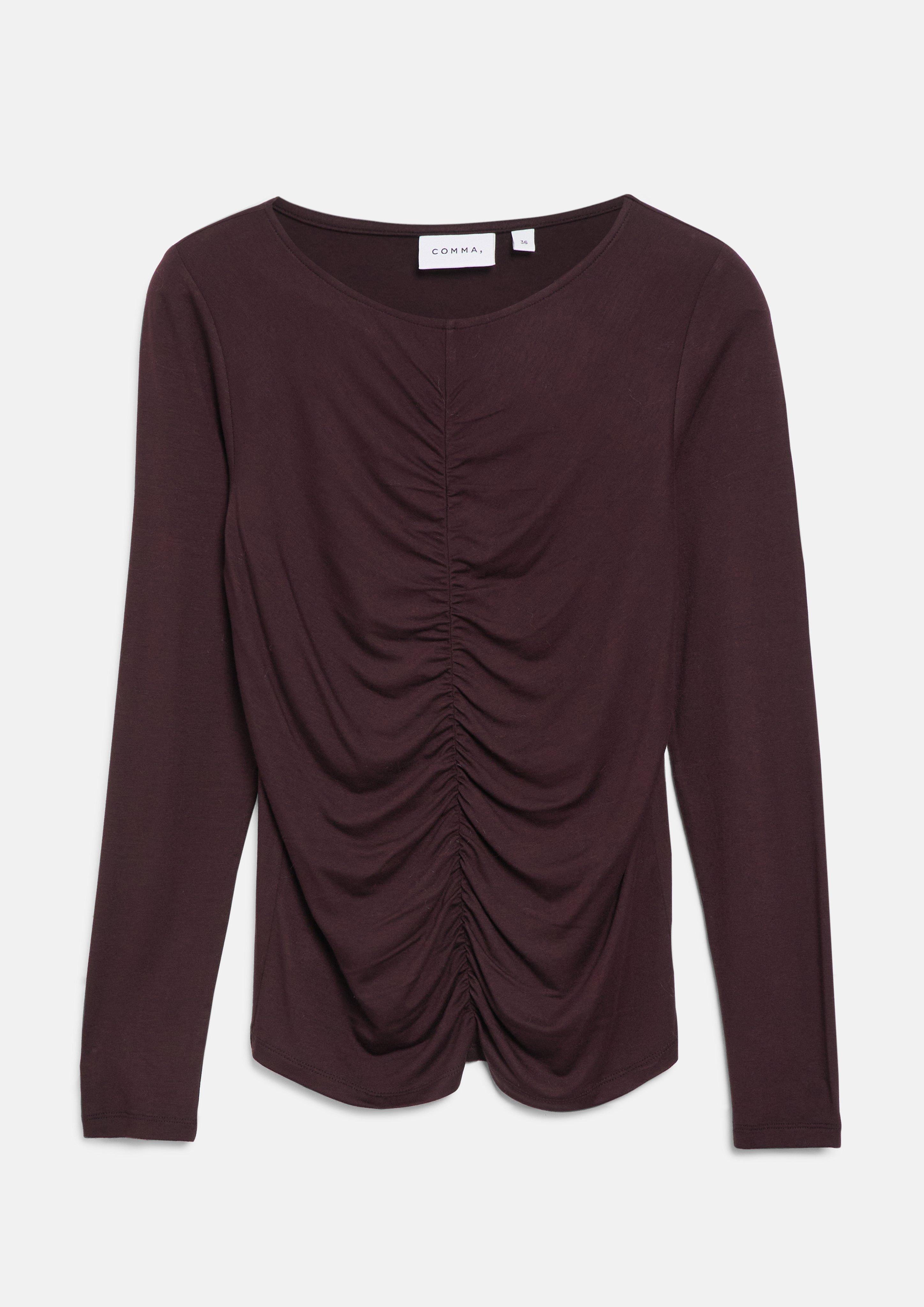 Femmes T-shirt en violet de COMMA