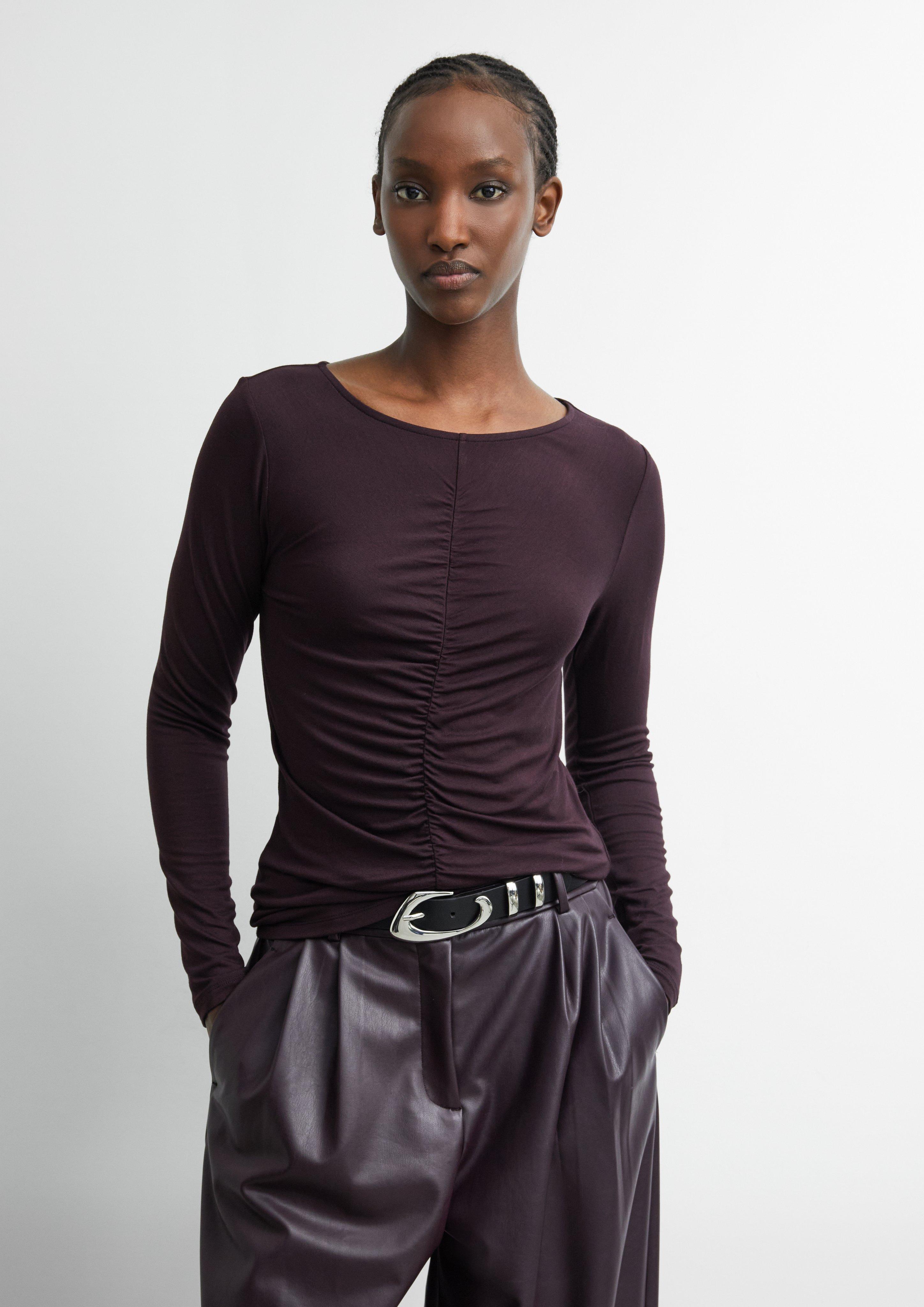 T-shirt en aubergine de COMMA
