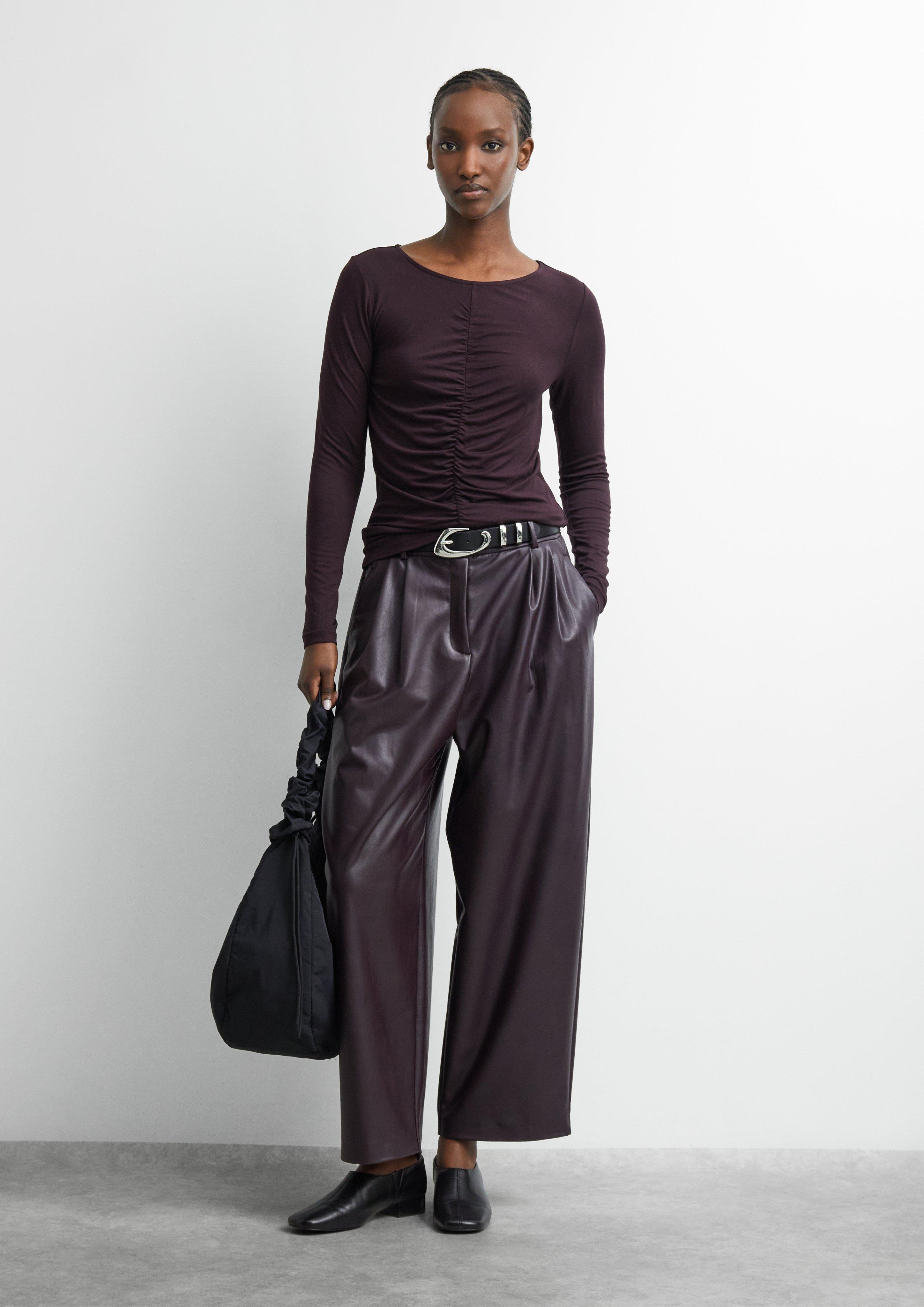 Femmes T-shirt en violet de COMMA