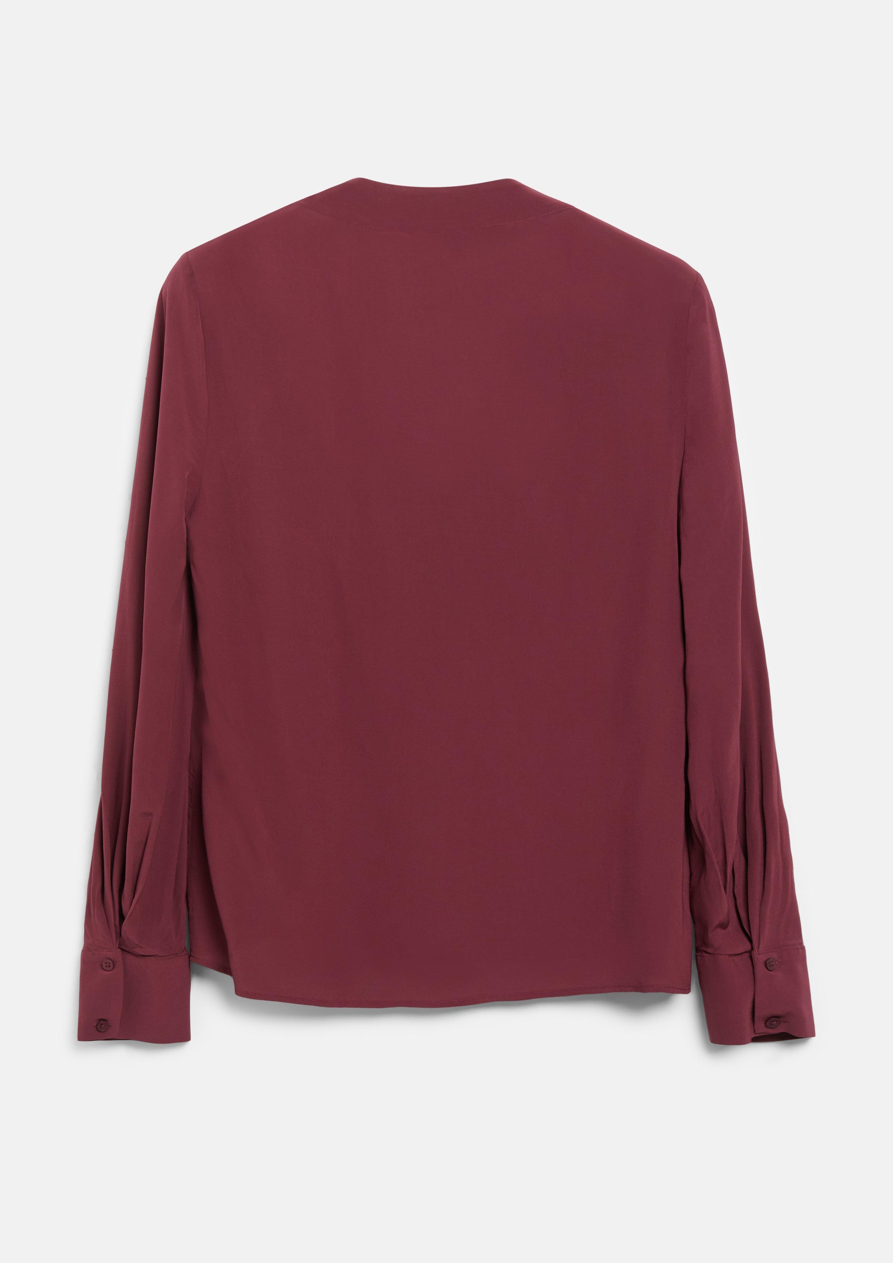 Damen Leichte Chiffonbluse mit V-Ausschnitt in rot von s.Oliver BLACK LABEL