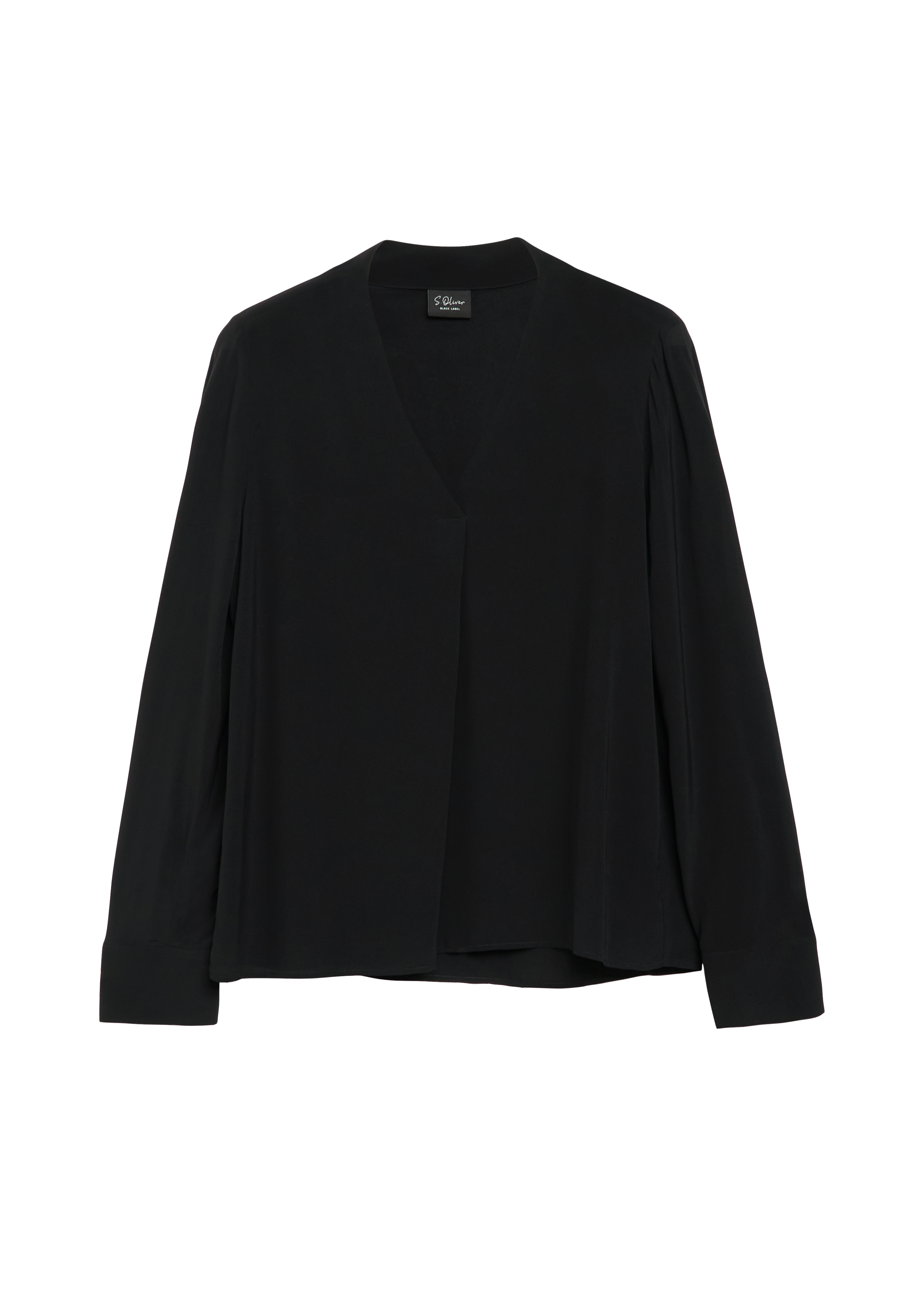 Lichte chiffonblouse met V-hals