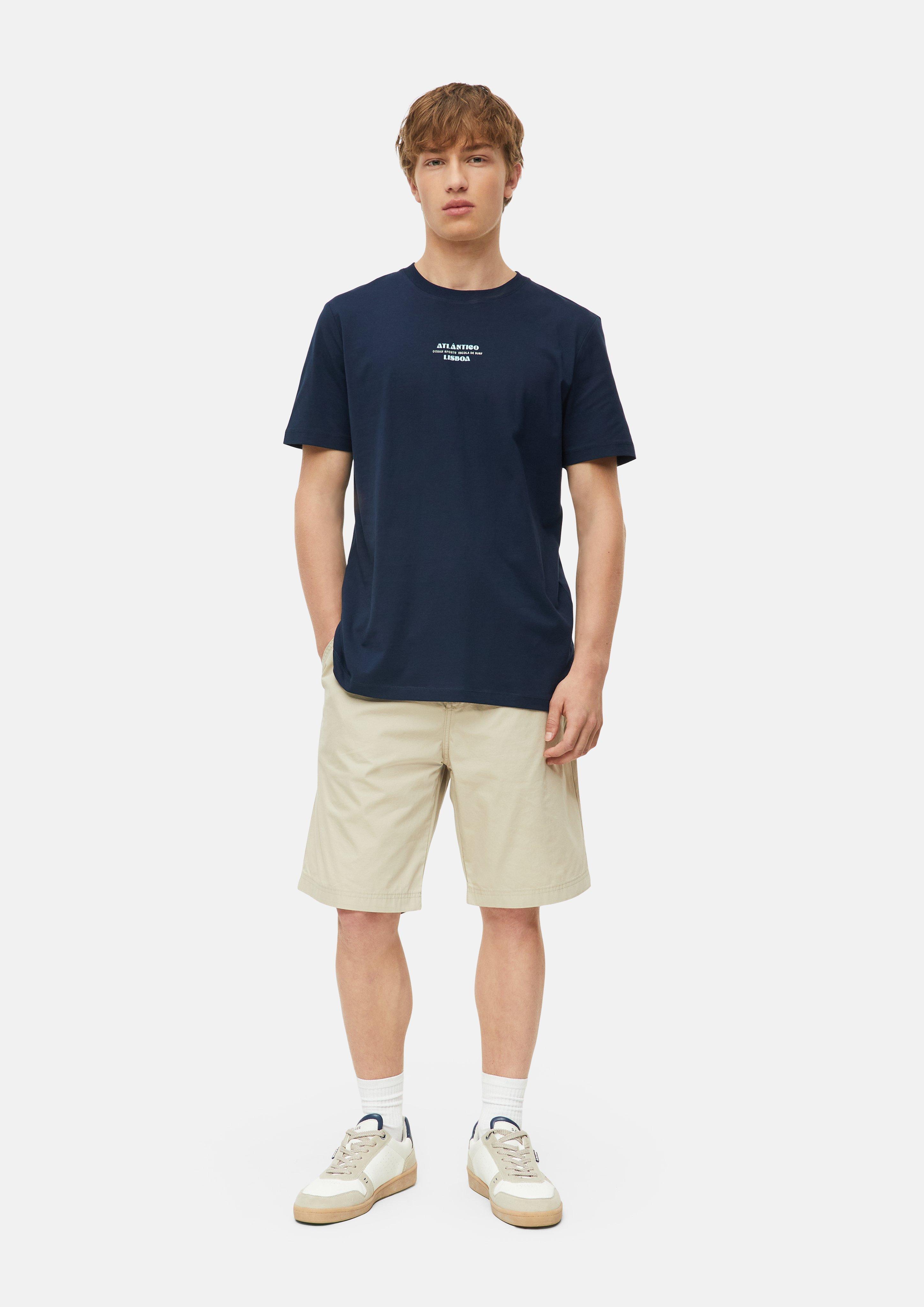 Heren T-shirt in blauw van s.Oliver