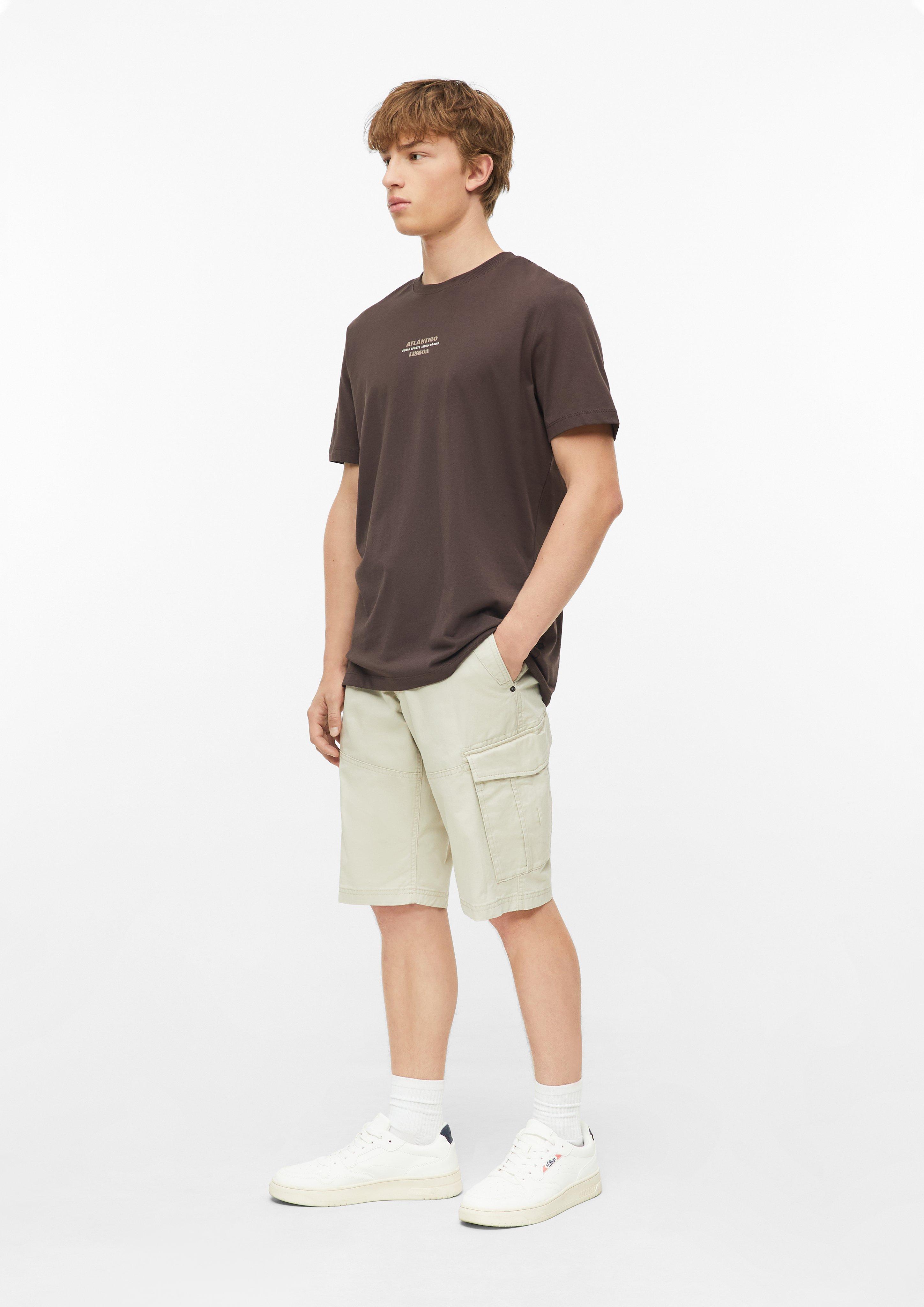 Heren T-shirt in bruin van s.Oliver