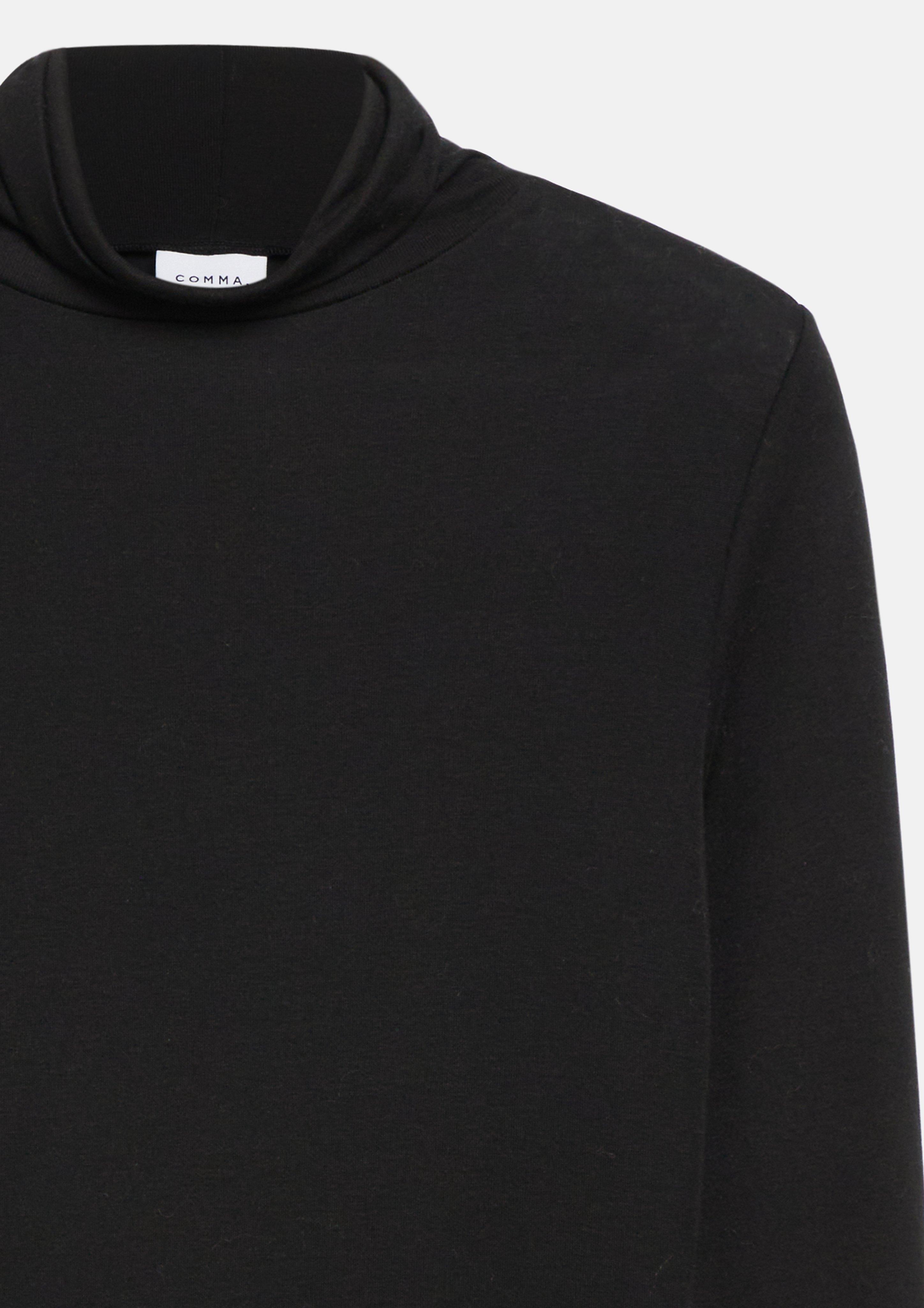 T-Shirt in schwarz von COMMA