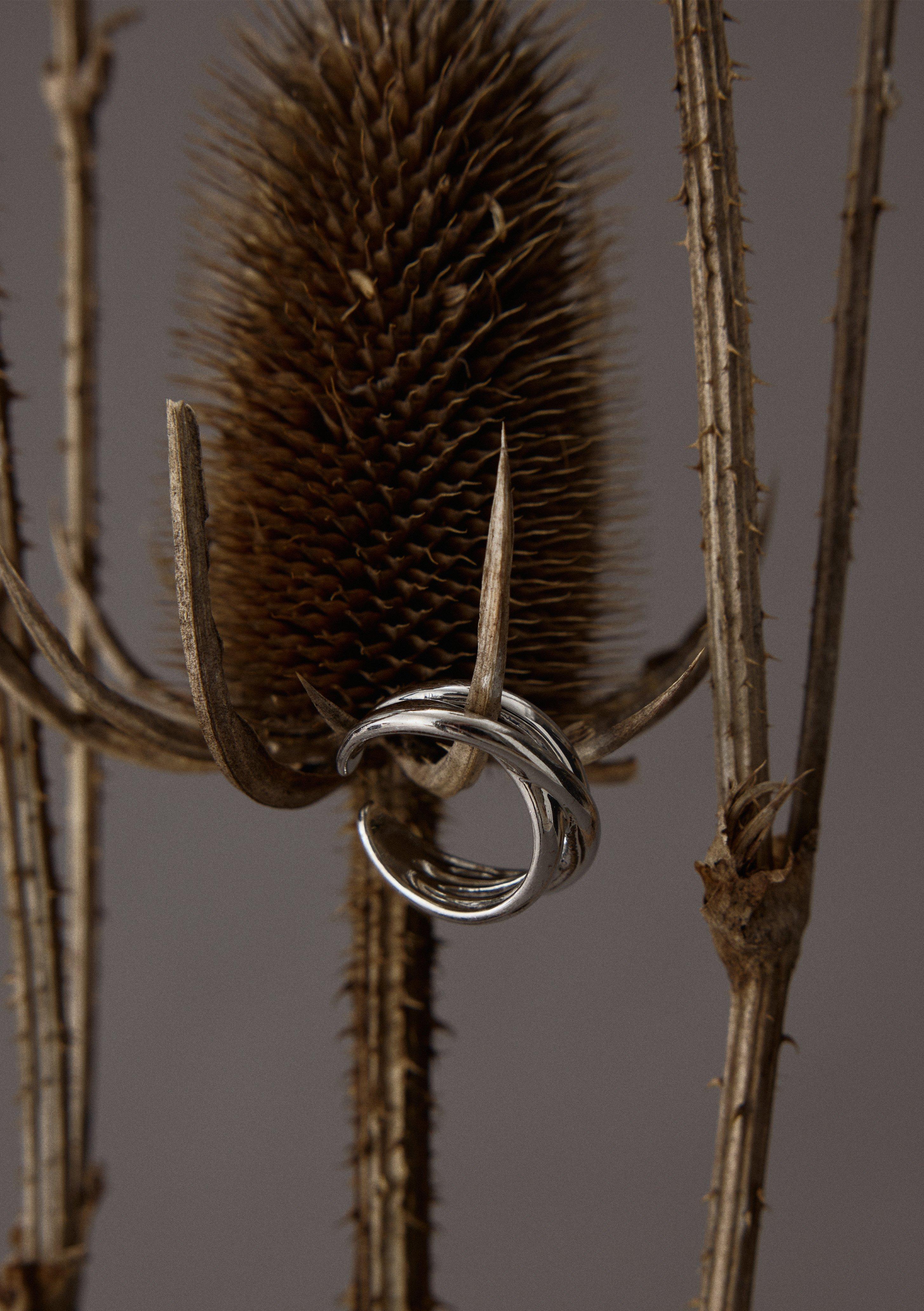 Statement-Ring in Farbe silber von comma