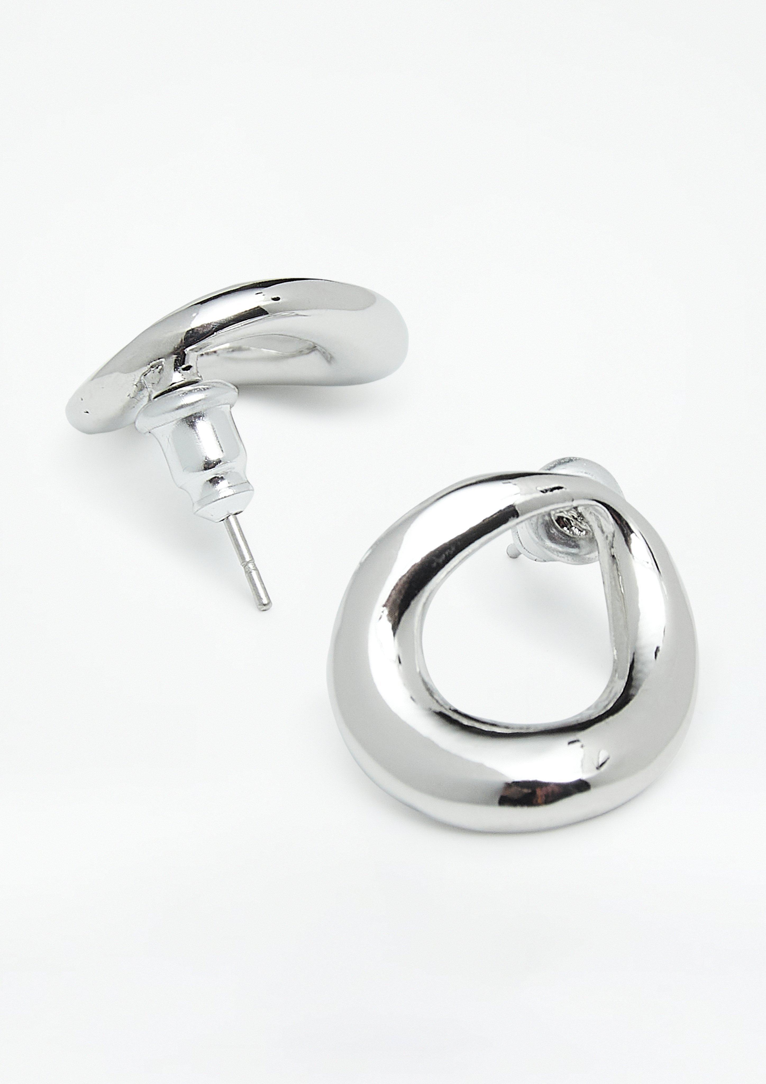 Fashion Earrings in silver by COMMA
