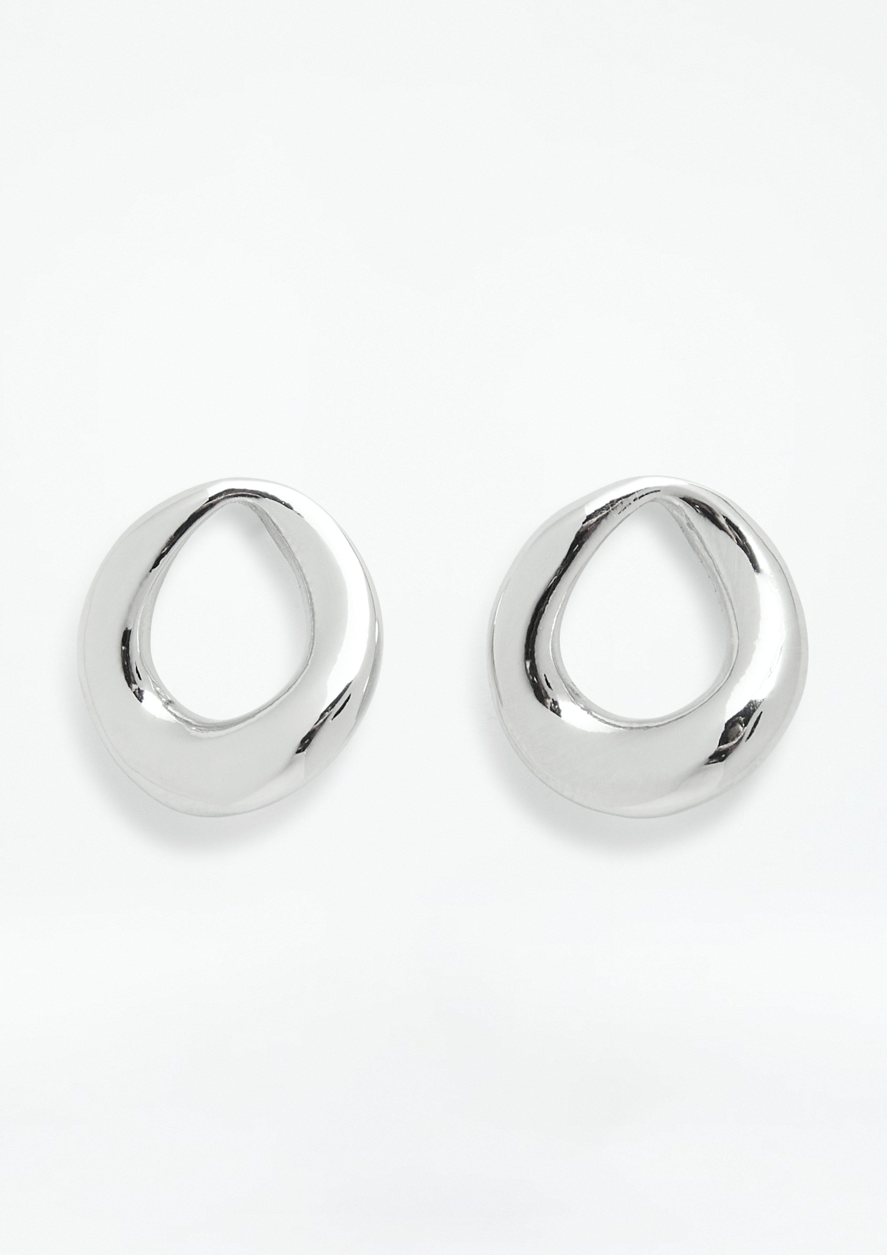 Fashion Earrings in silver by COMMA