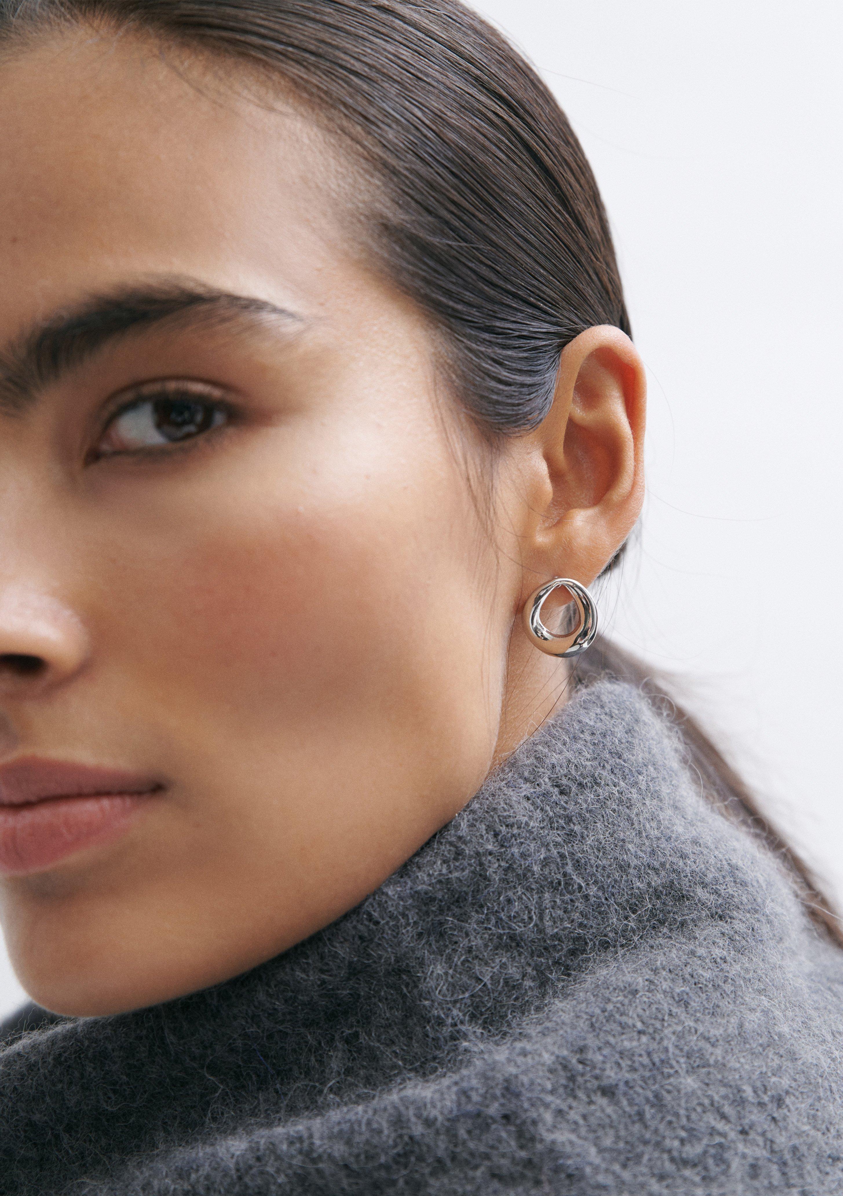 Fashion Earrings in silver by COMMA