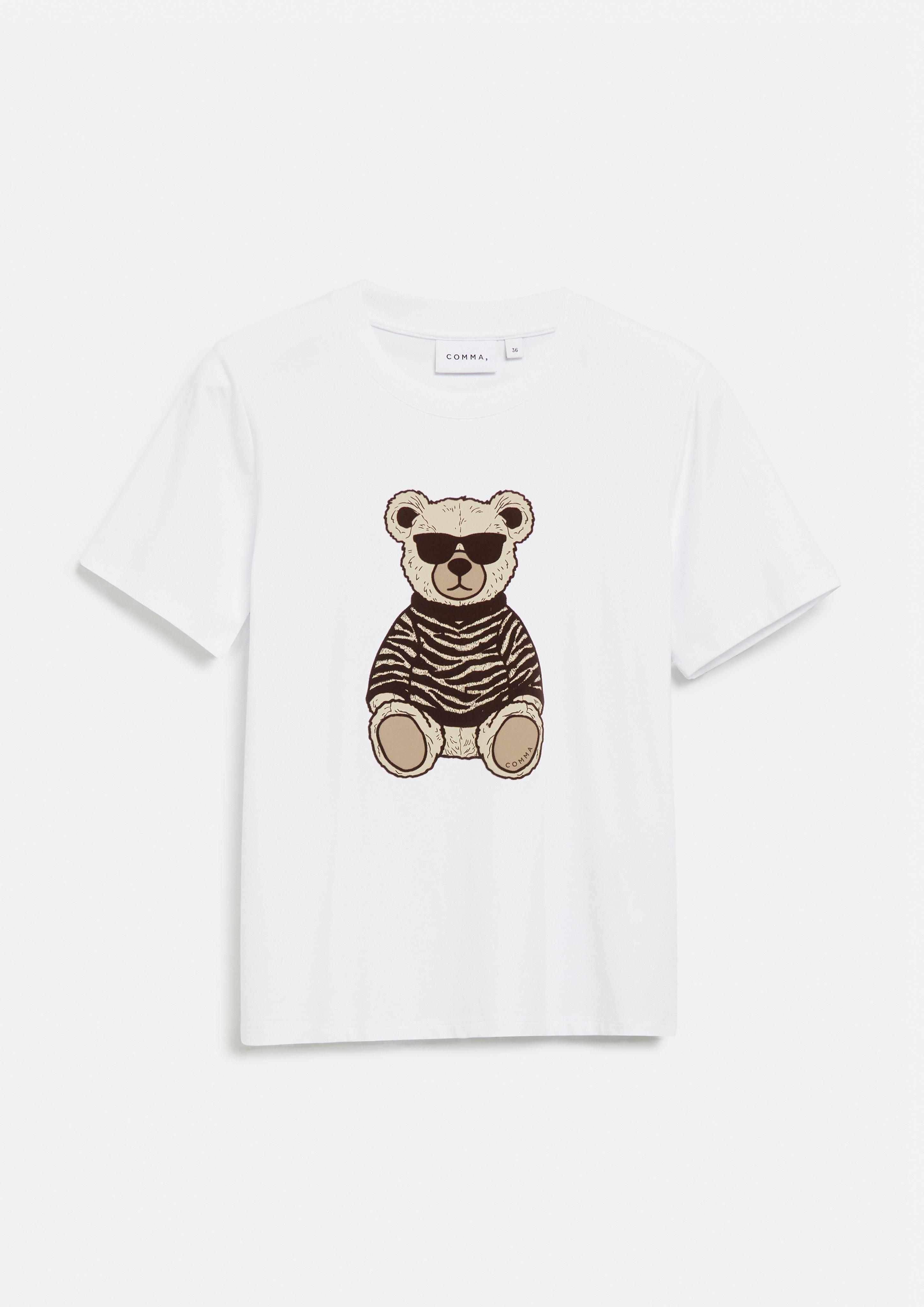 T-Shirt in white by COMMA