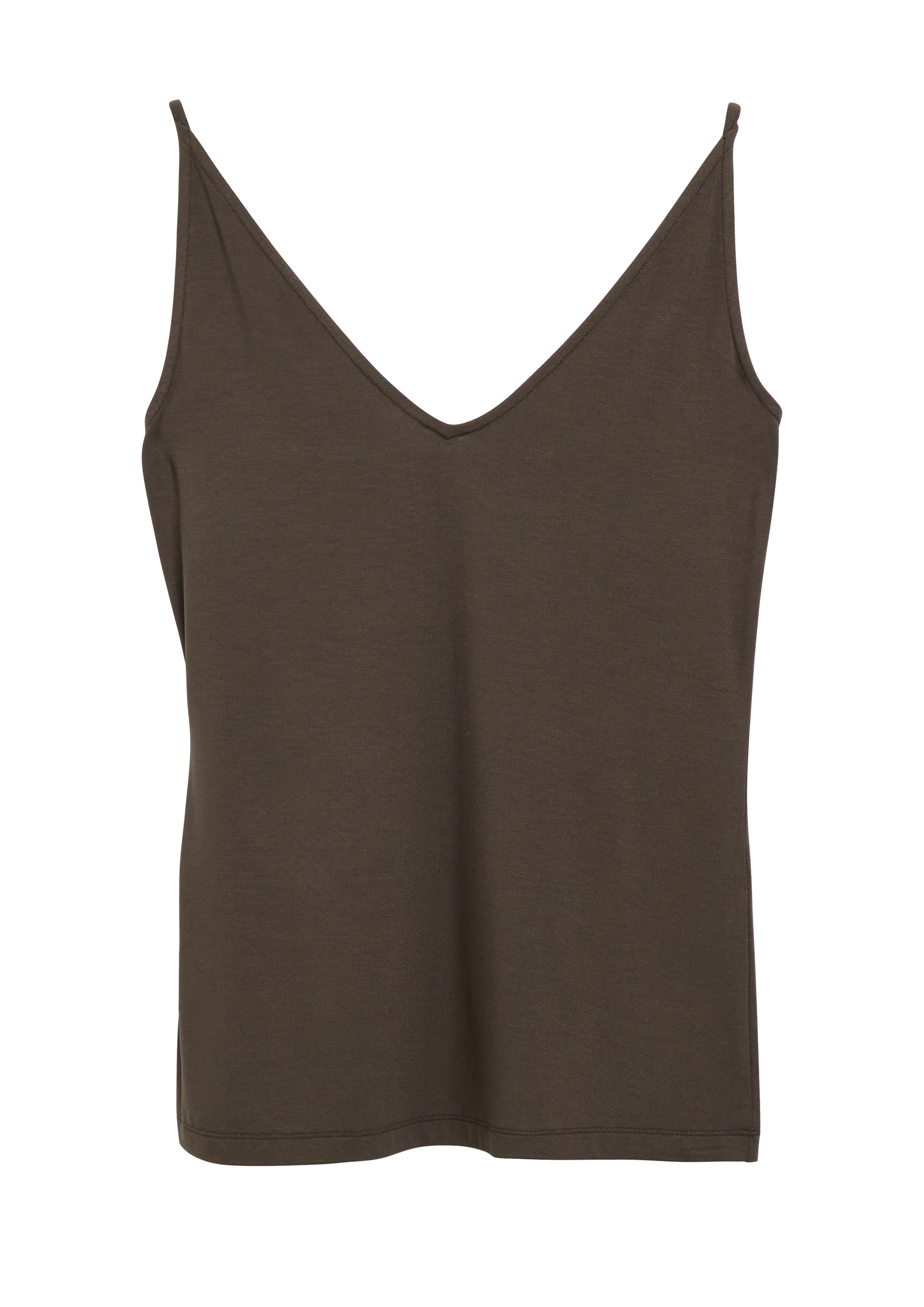 Jersey-top met V-hals