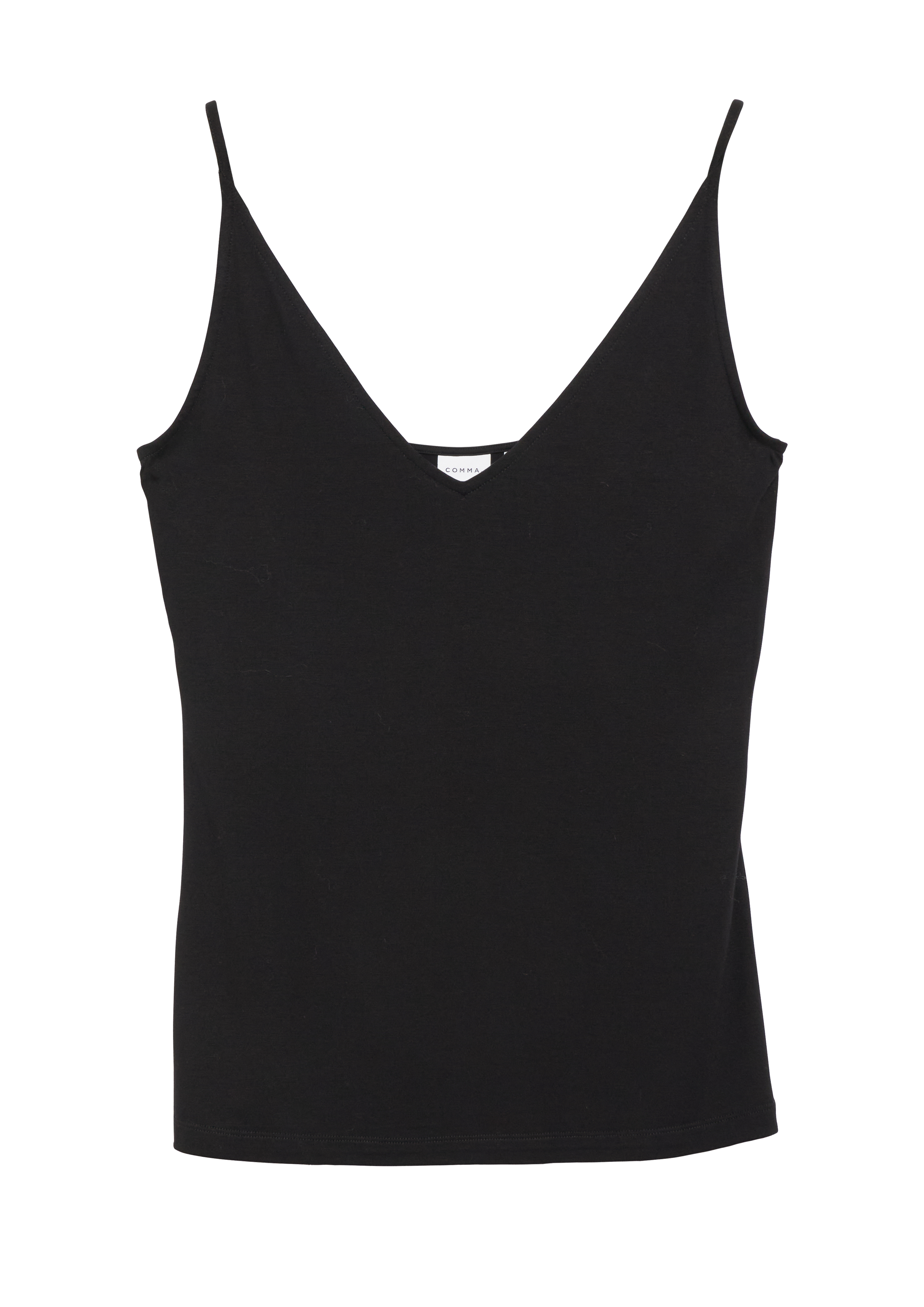 Jersey-top met V-hals