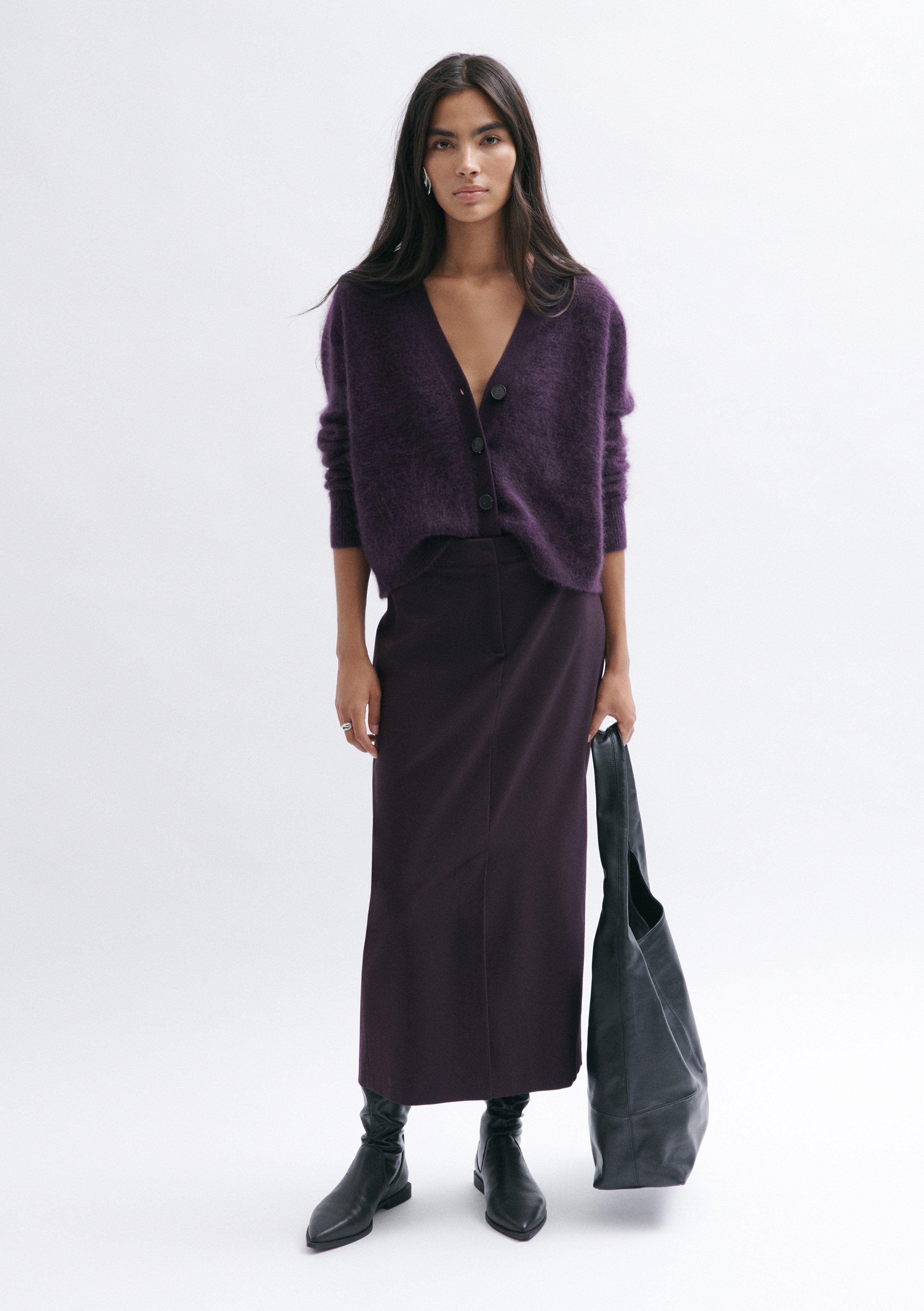 Skirt in aubergine by COMMA
